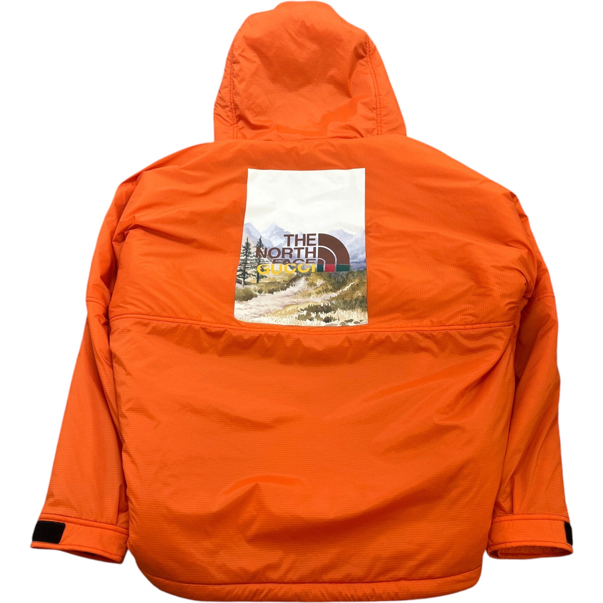 Men's X North Face Down Jacket Orange Size M