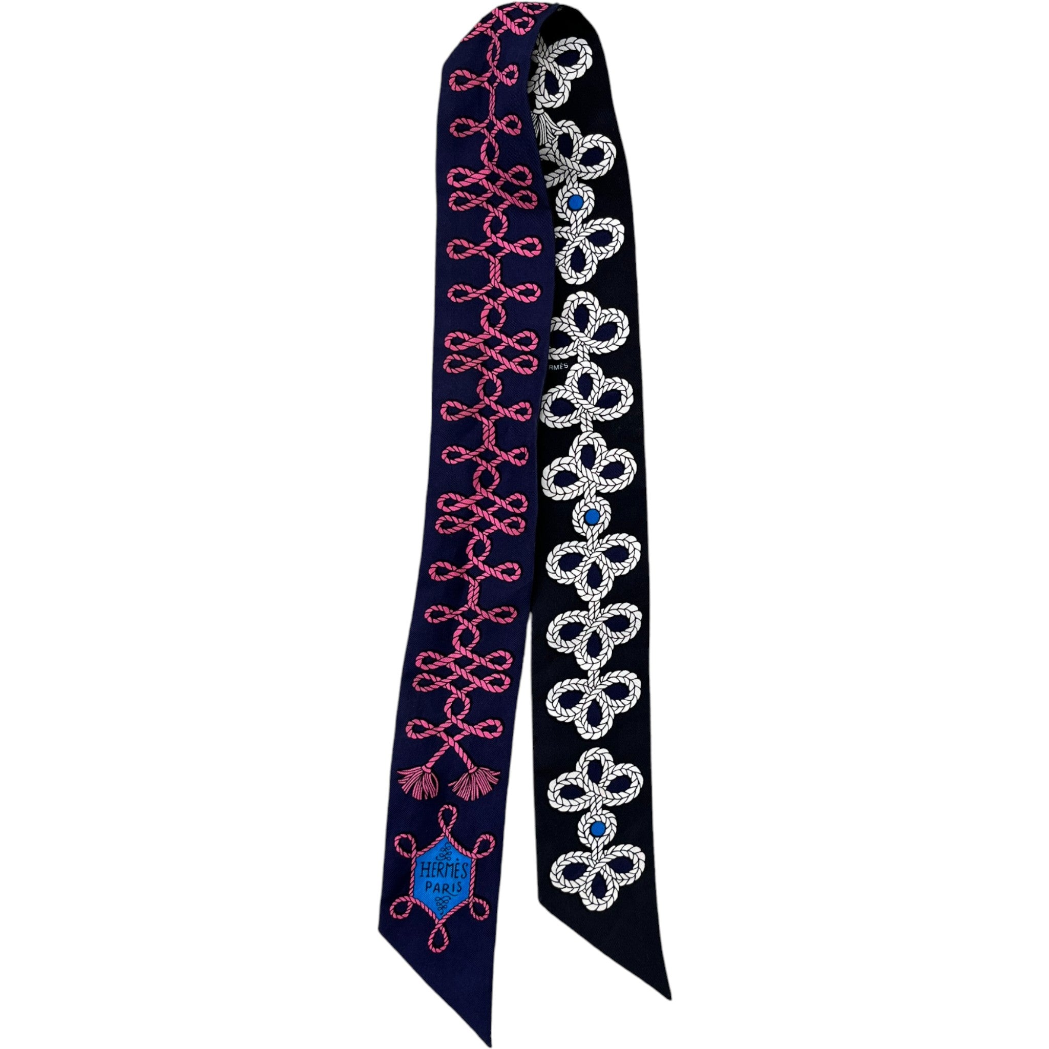 Women's Twilly Indigo Rosevif Marine Scarf Navy
