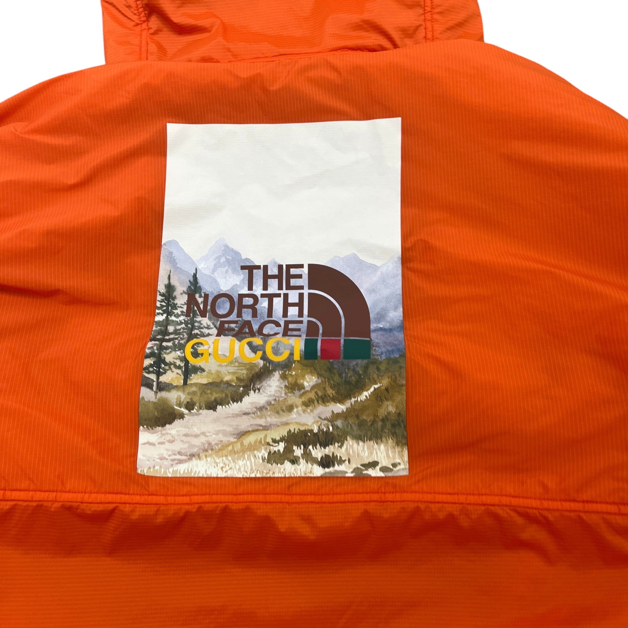 Men's X North Face Down Jacket Orange Size M