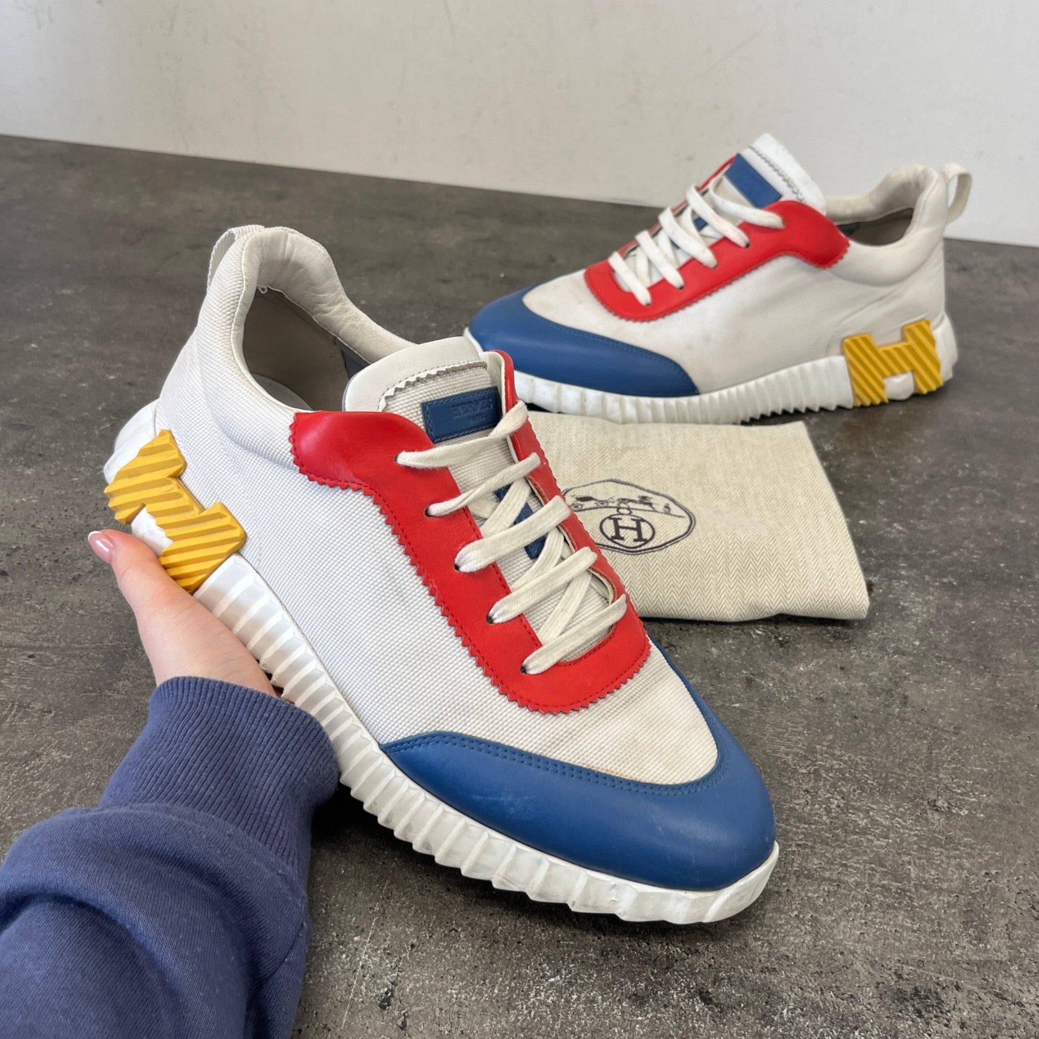 Men's Bouncing Low Trainers White Size EU 43 / UK 9
