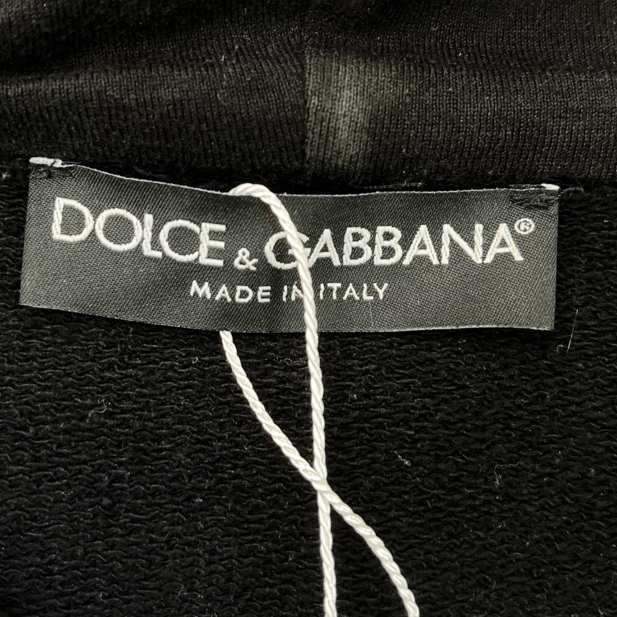 Men's Plaque Logo Hoodie Black Size IT 52 / UK XL