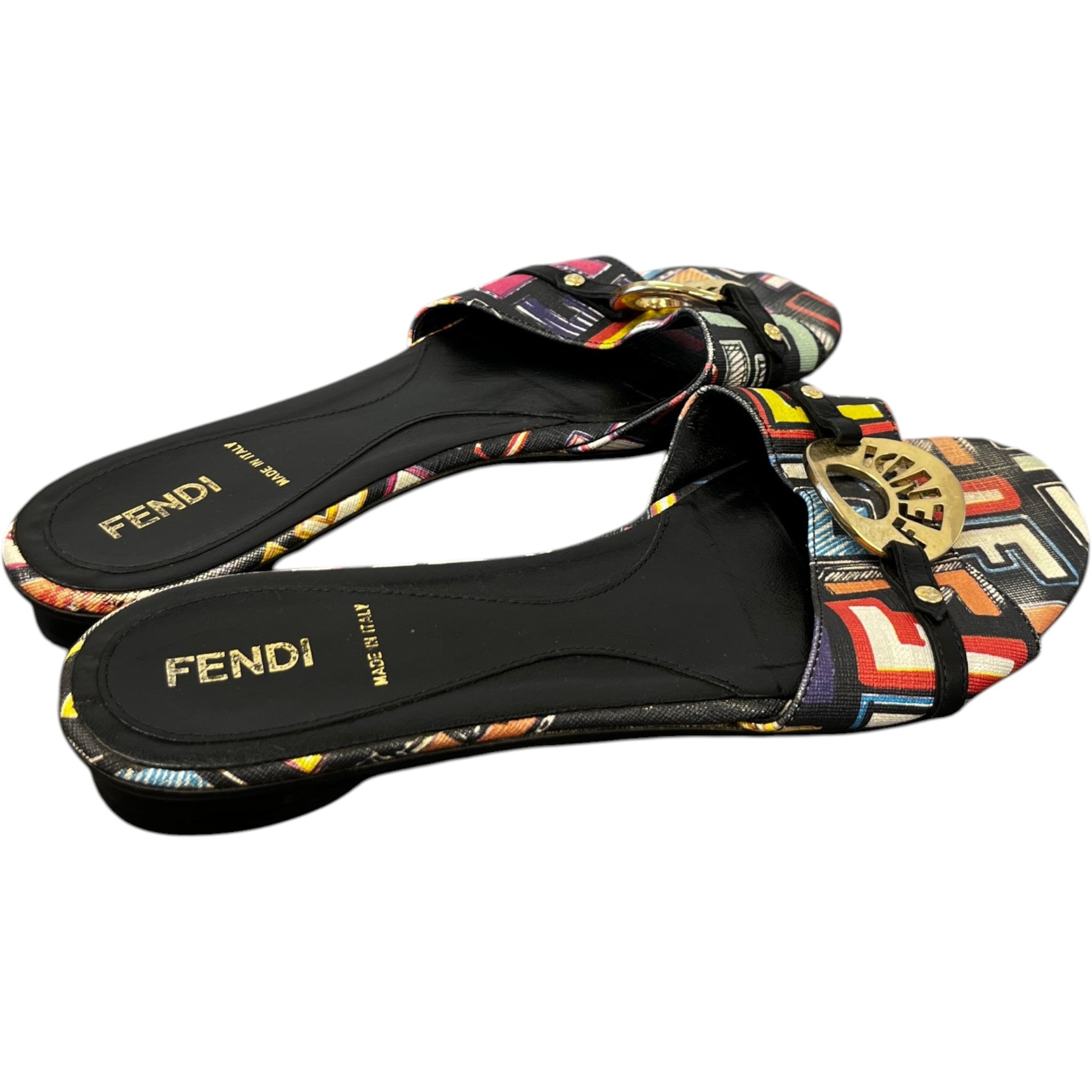 Women's Zucca Spalmati Slides Multi-Coloured Size EU 36 / UK 3