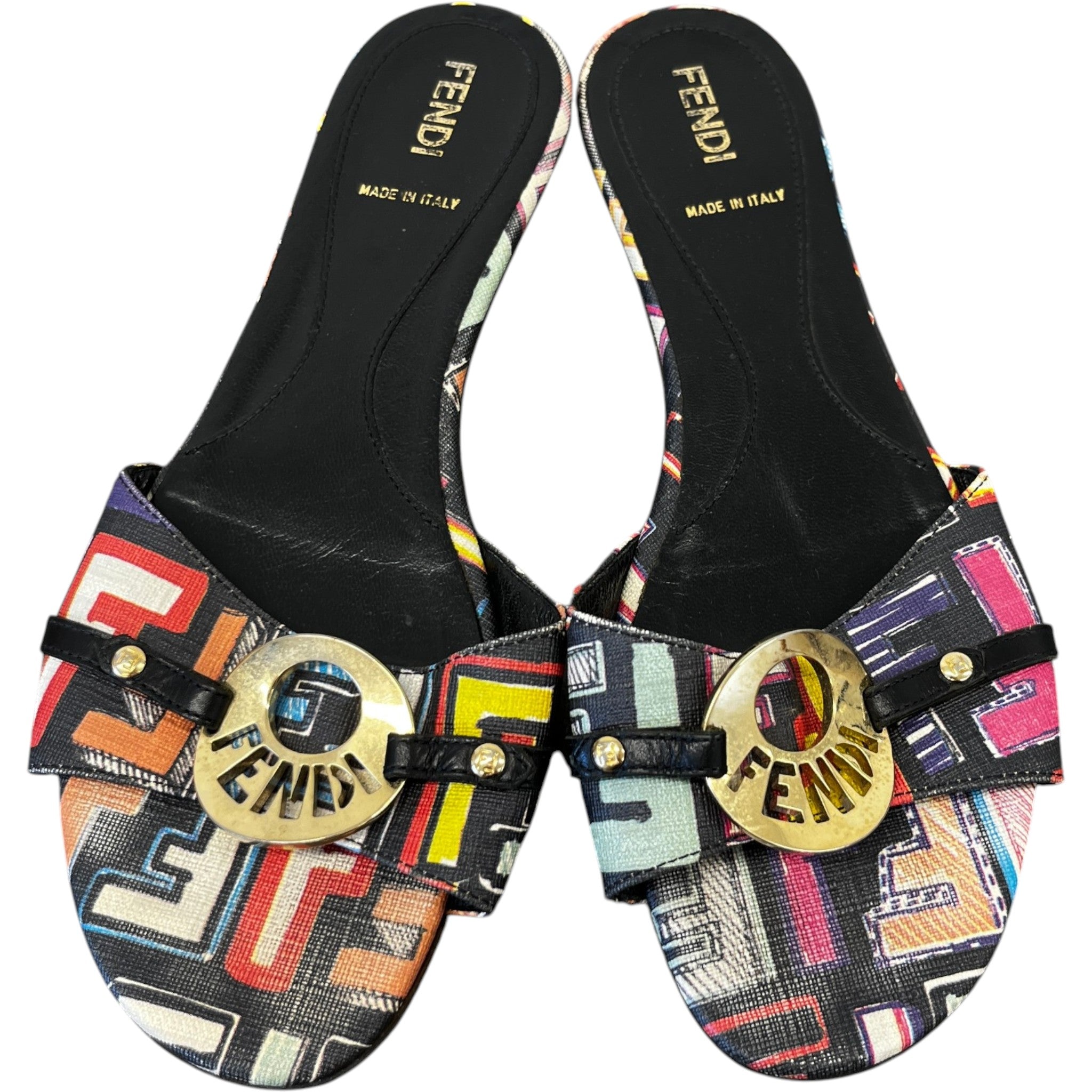 Women's Zucca Spalmati Slides Multi-Coloured Size EU 36 / UK 3