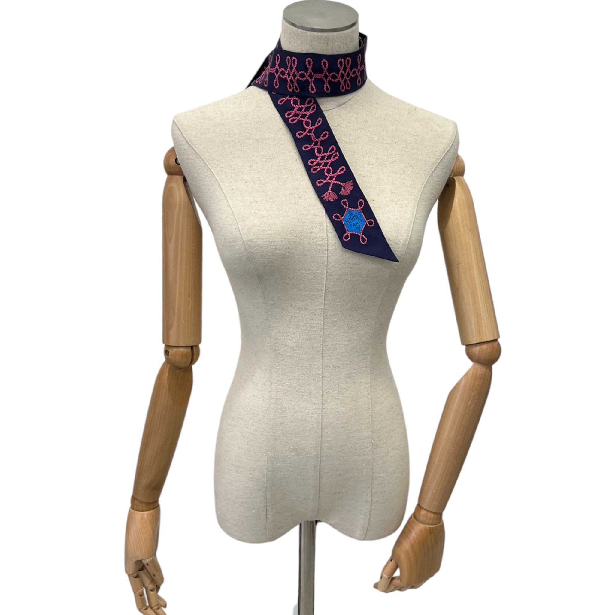 Women's Twilly Indigo Rosevif Marine Scarf Navy