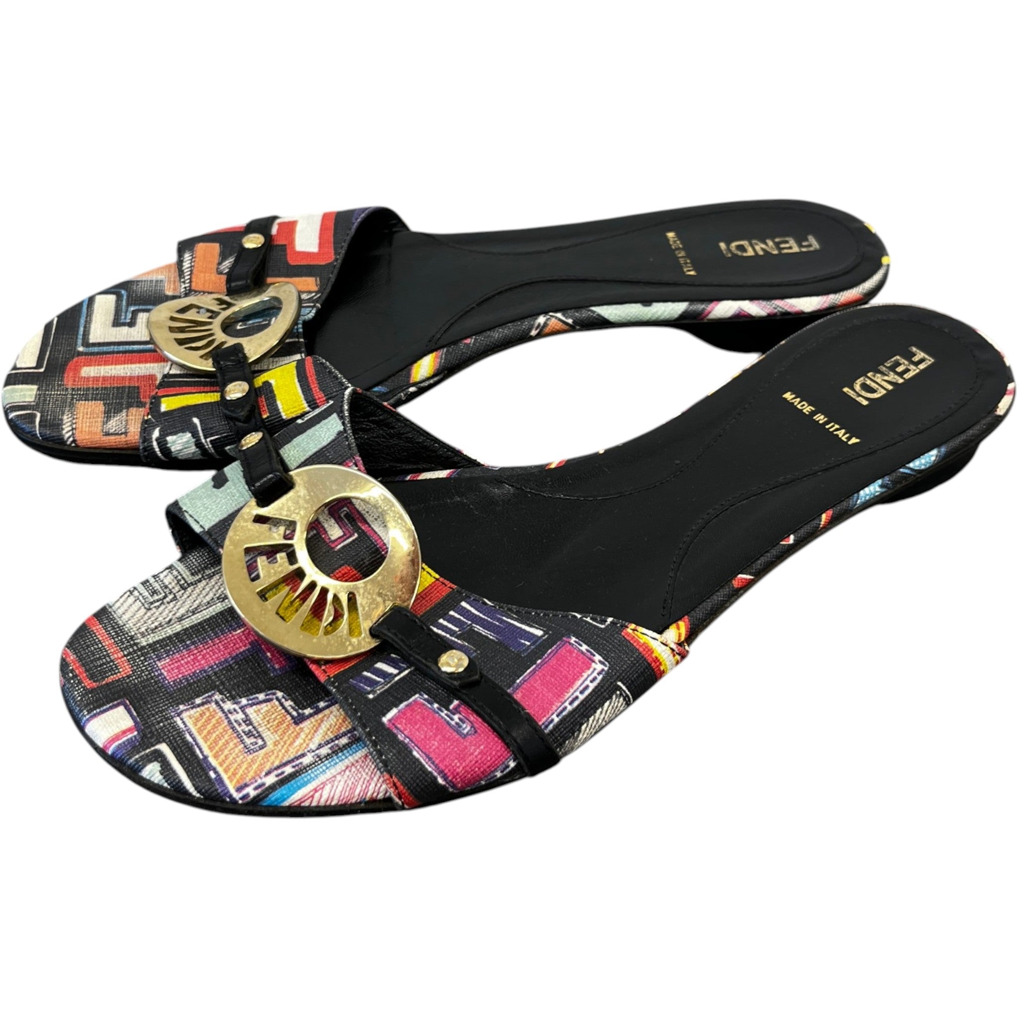 Women's Zucca Spalmati Slides Multi-Coloured Size EU 36 / UK 3