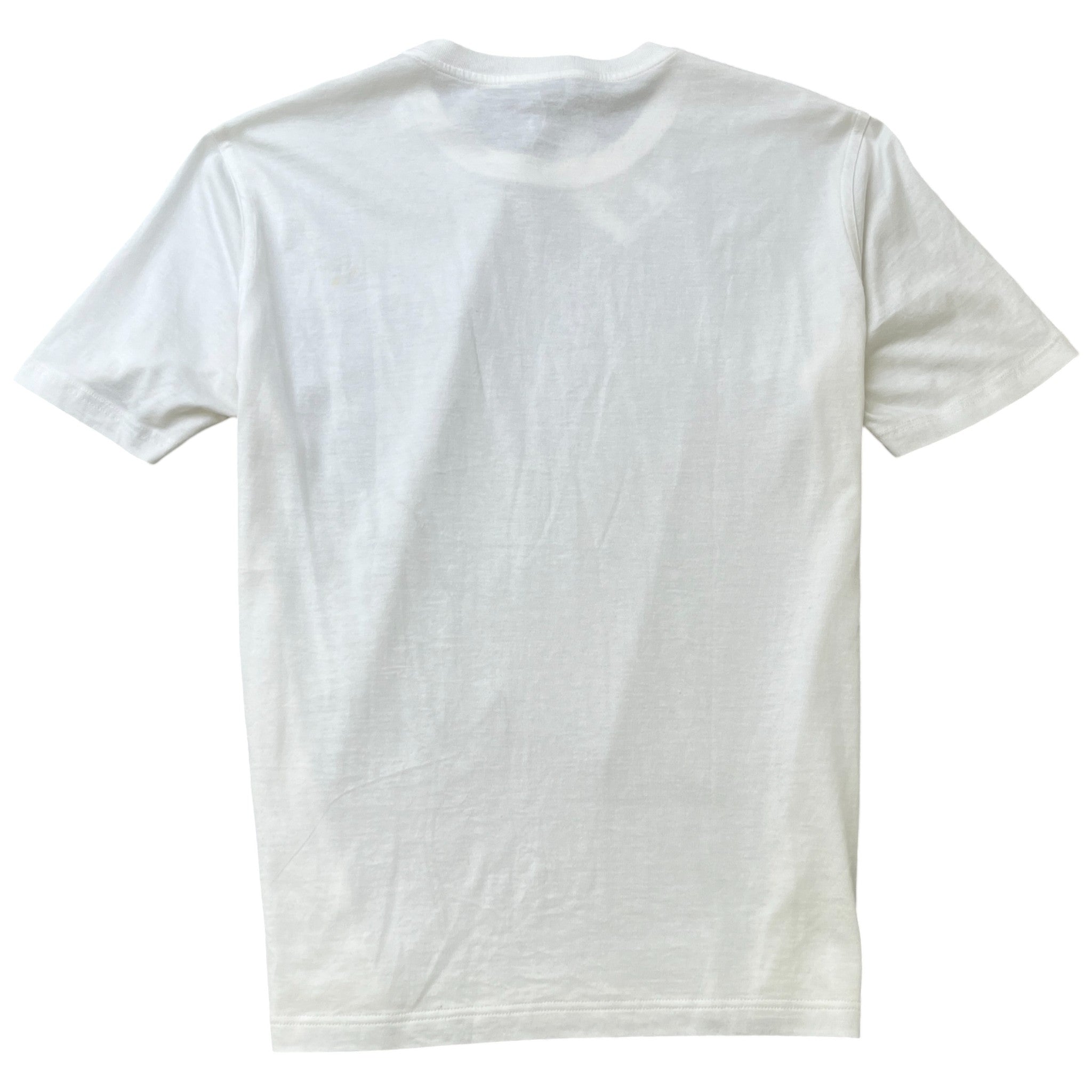 Men's Embroidered Feather Logo T-Shirt White Size M
