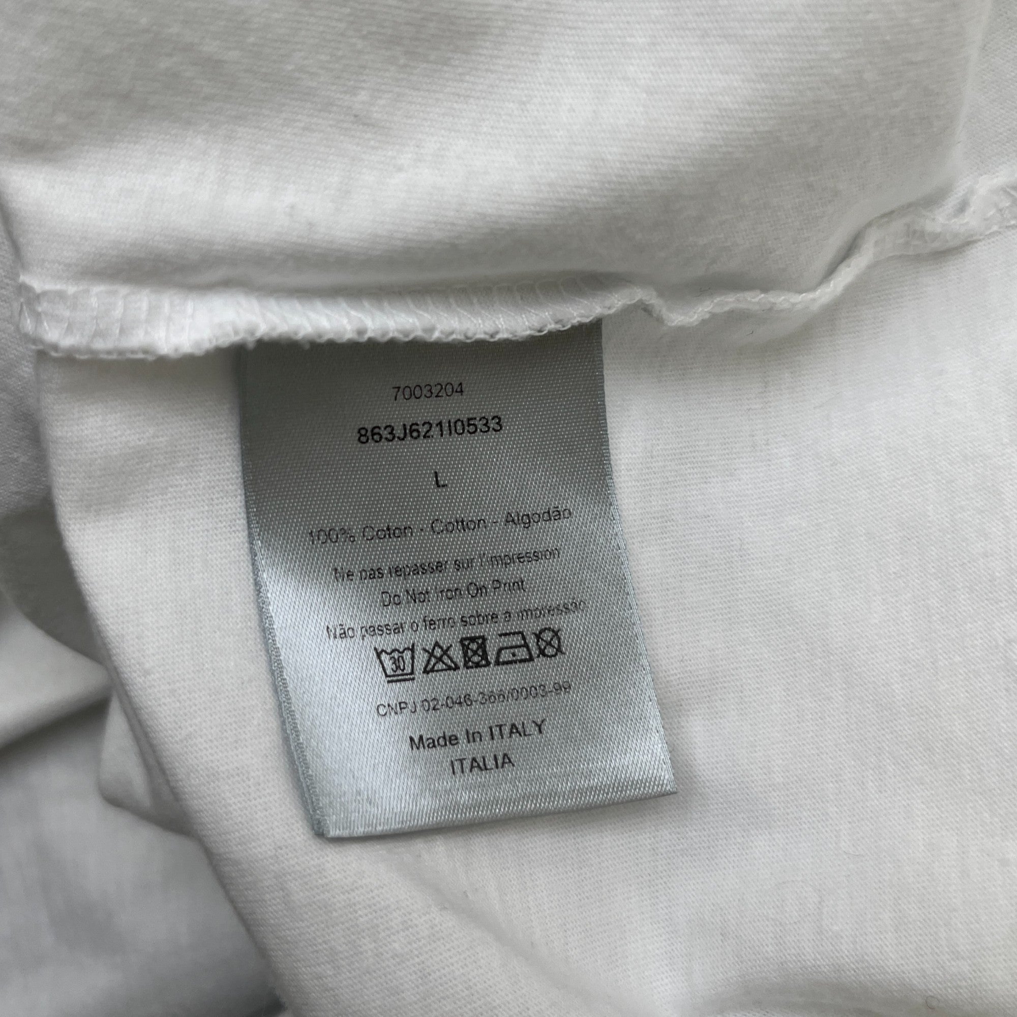 Men's Atelier Logo T-Shirt White Size L