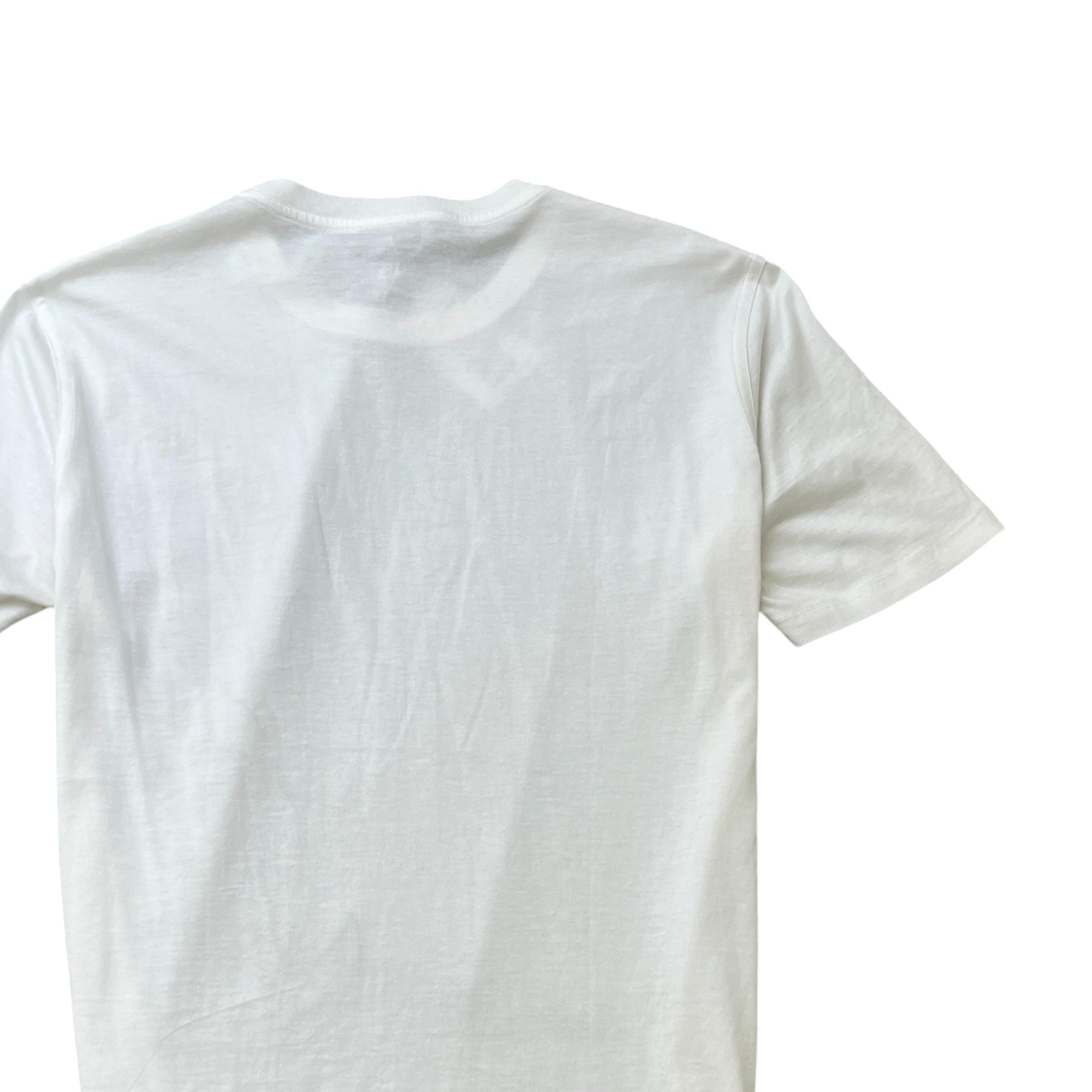 Men's Embroidered Feather Logo T-Shirt White Size M