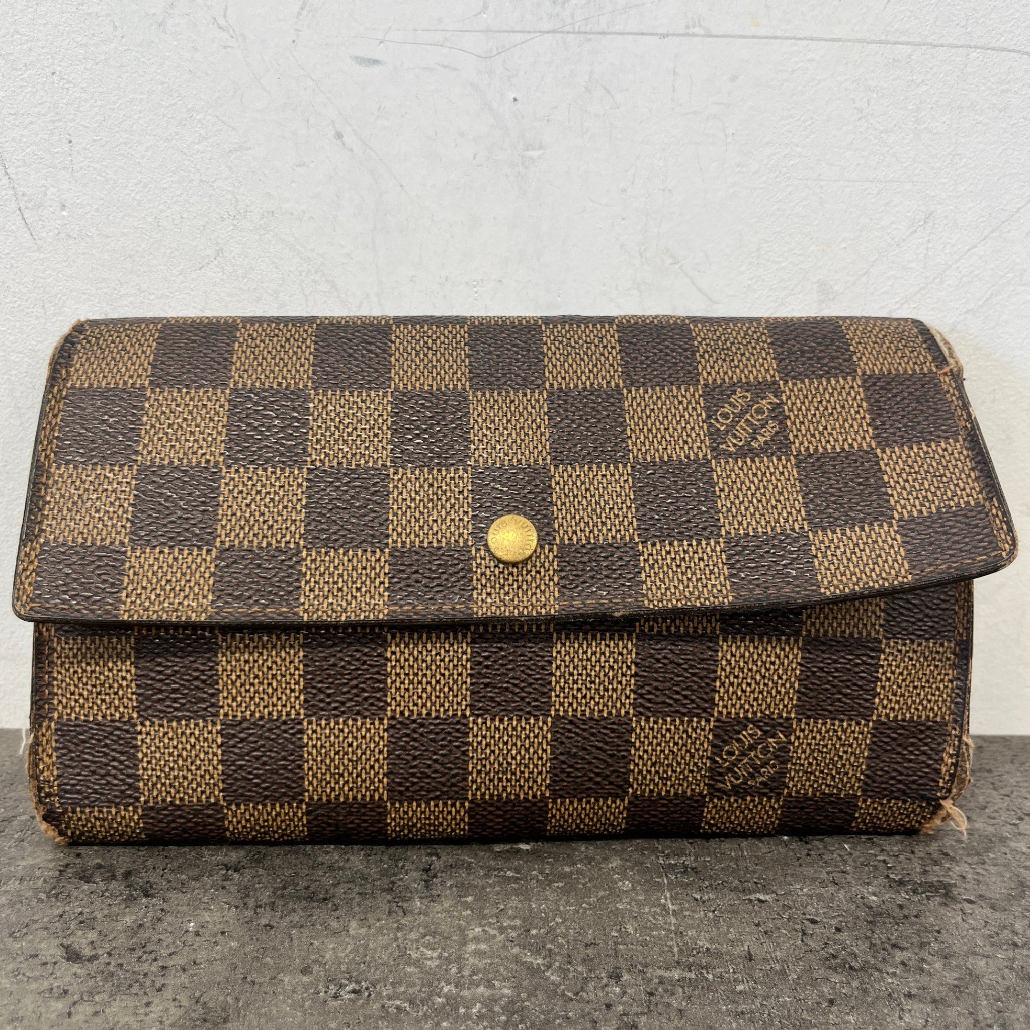 Women's Sarah Damier Ebene Wallet Brown