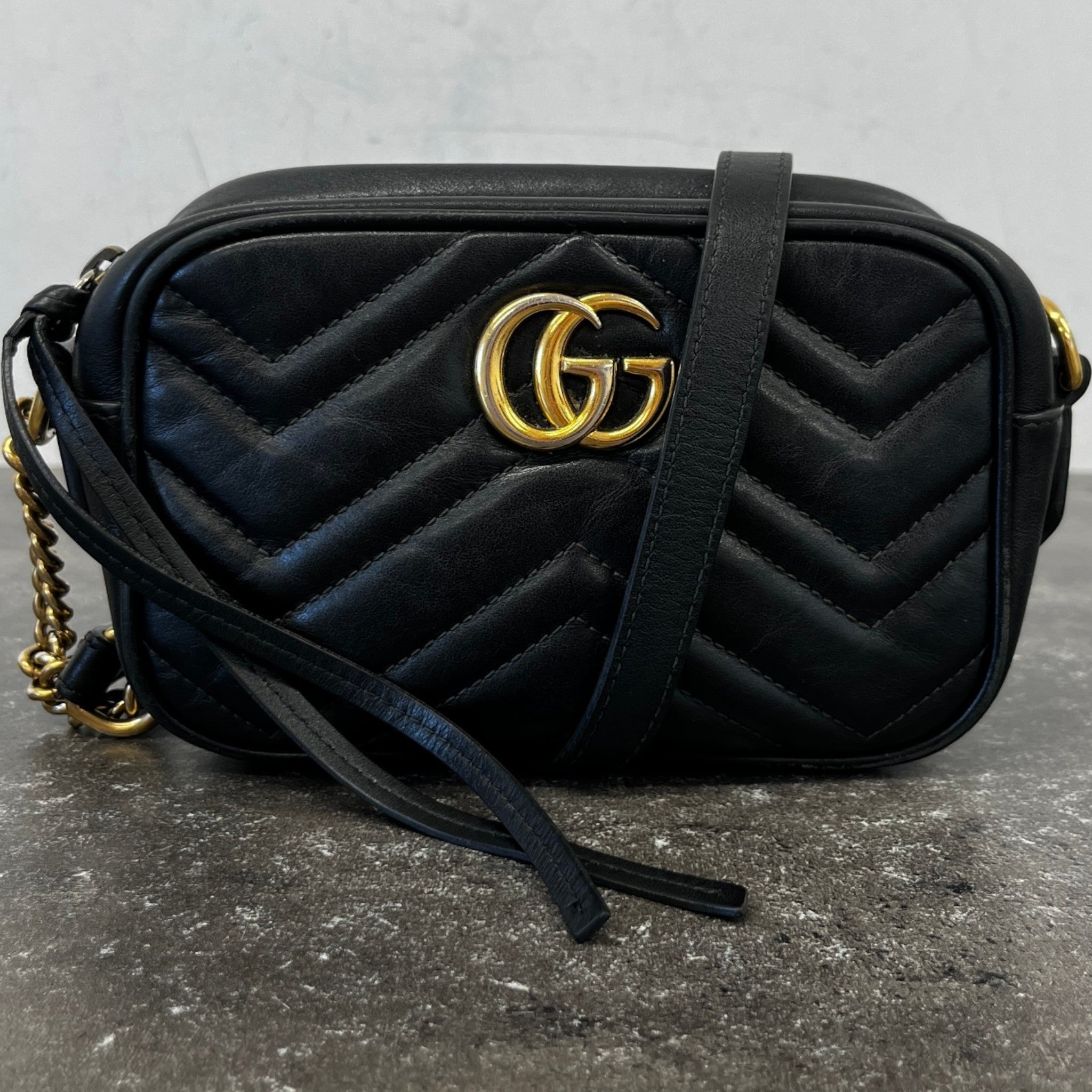 Women's Gg Marmont Small Bag Black