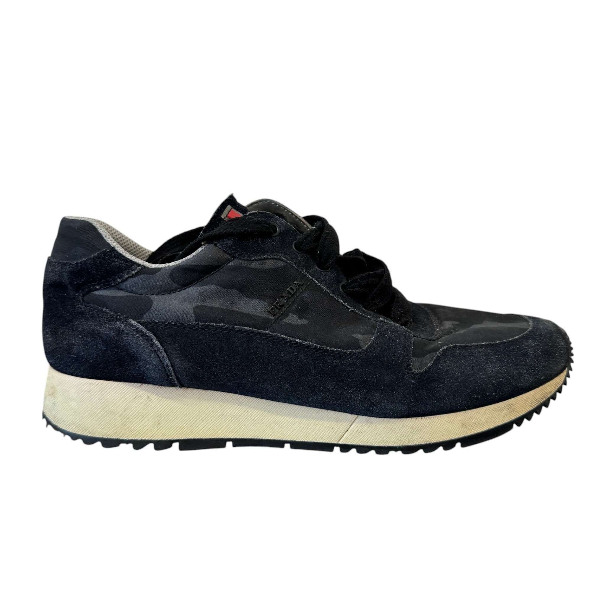 Men's Camo Runners Low Trainers Black Size EU 39 / UK 5