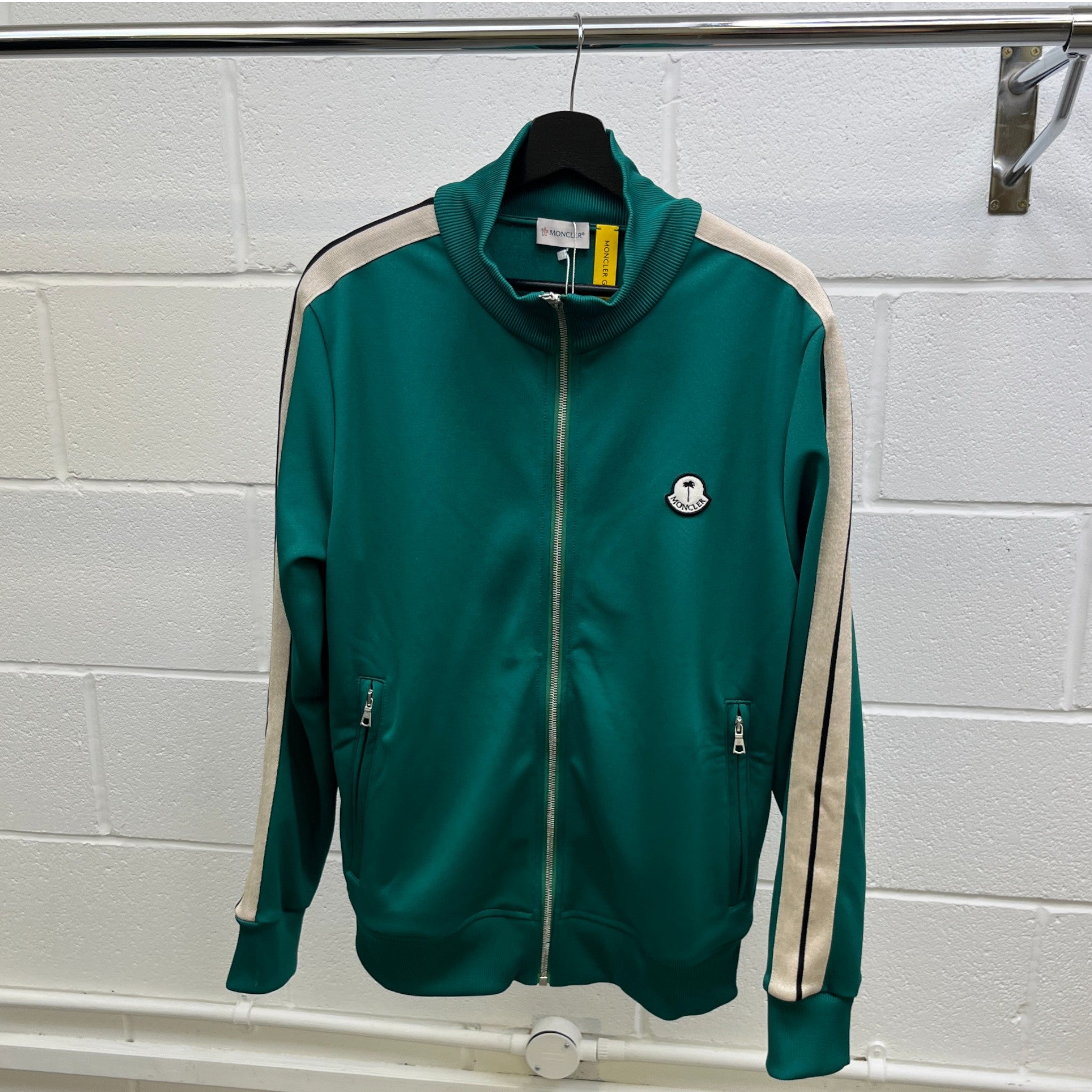 Men's X Palm Angels Maglia Track Jacket Green Size L