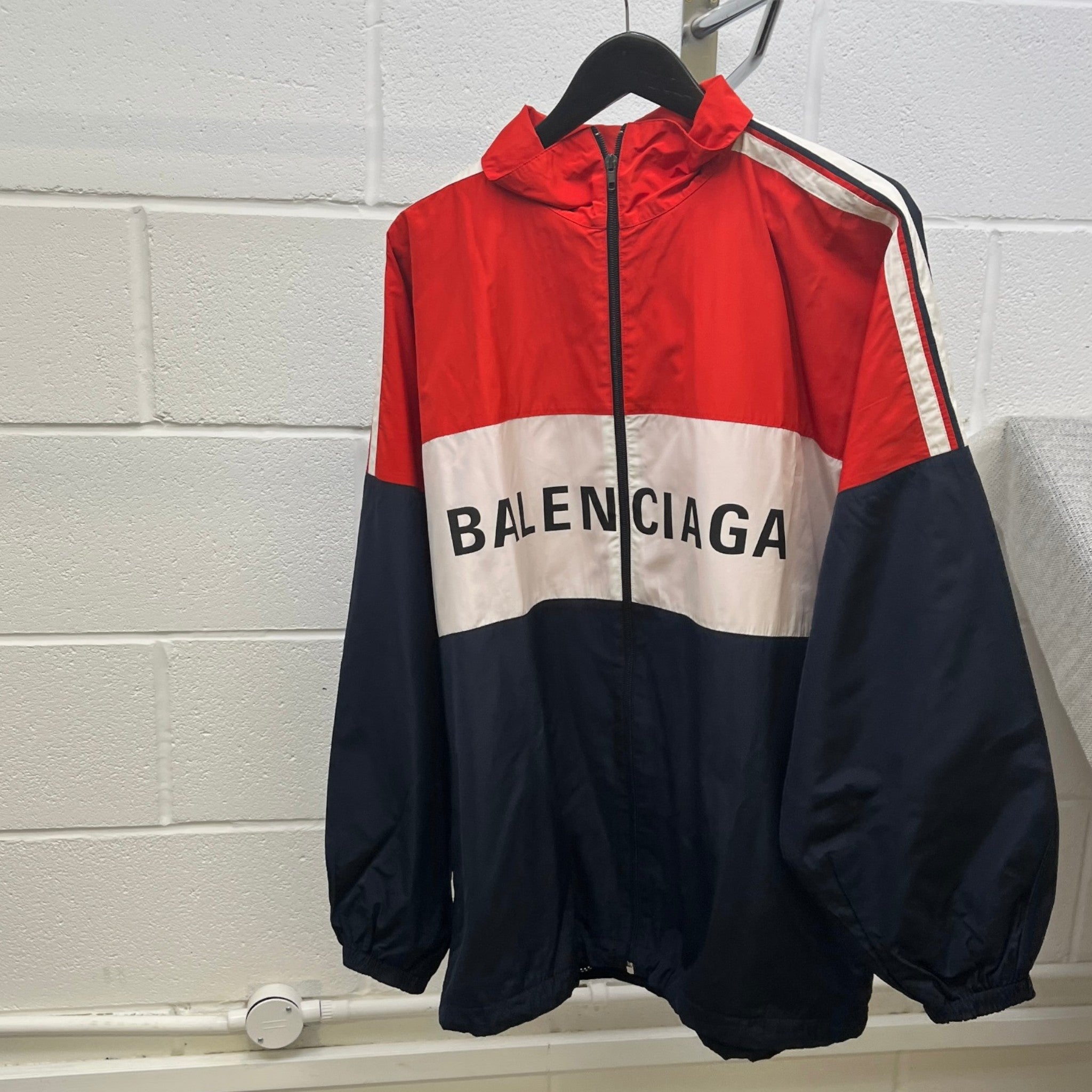 Women's Colourblock Oversized Windbreaker Red Size IT 40 / UK 8