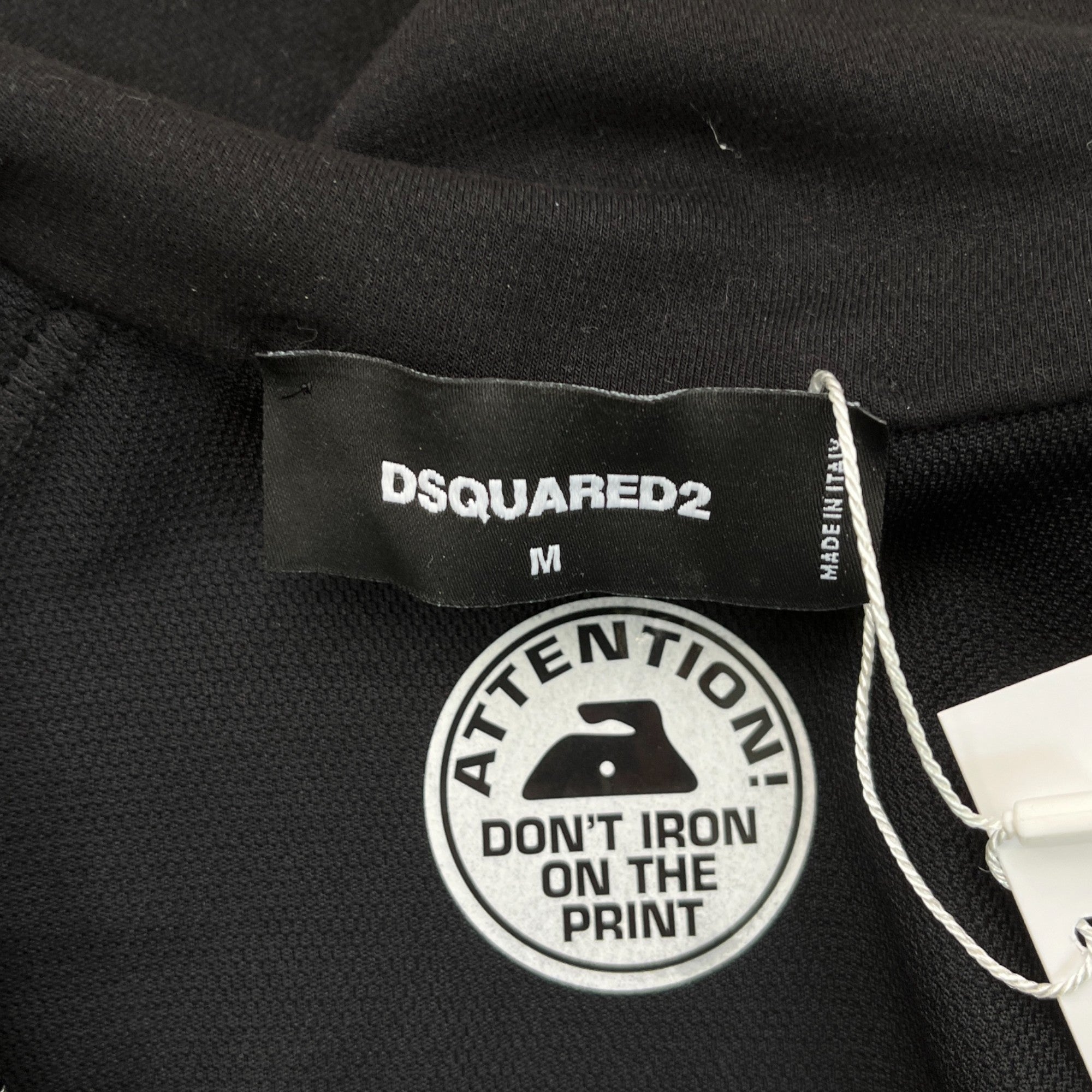 Men's Logo Print Track Jacket Black Size M