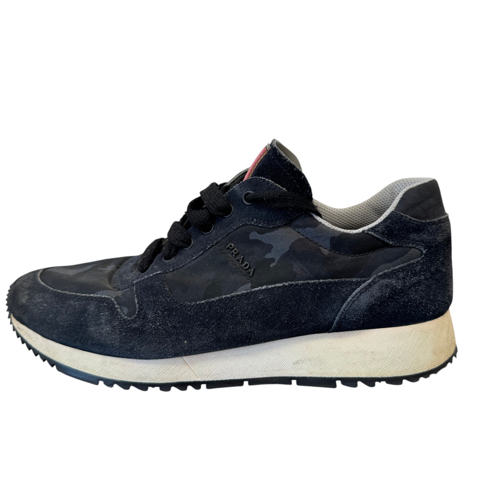 Men's Camo Runners Low Trainers Black Size EU 39 / UK 5