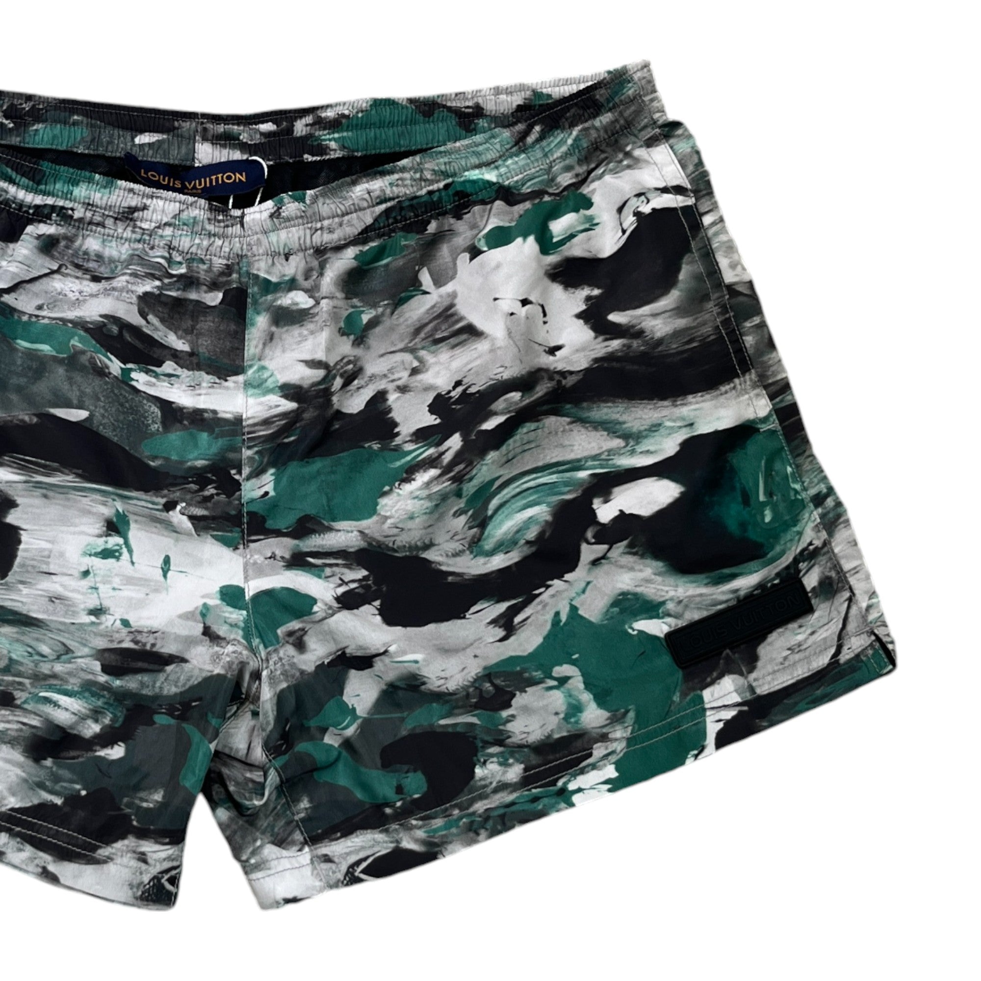 Men's Camoflage Swim Shorts Green Size XL
