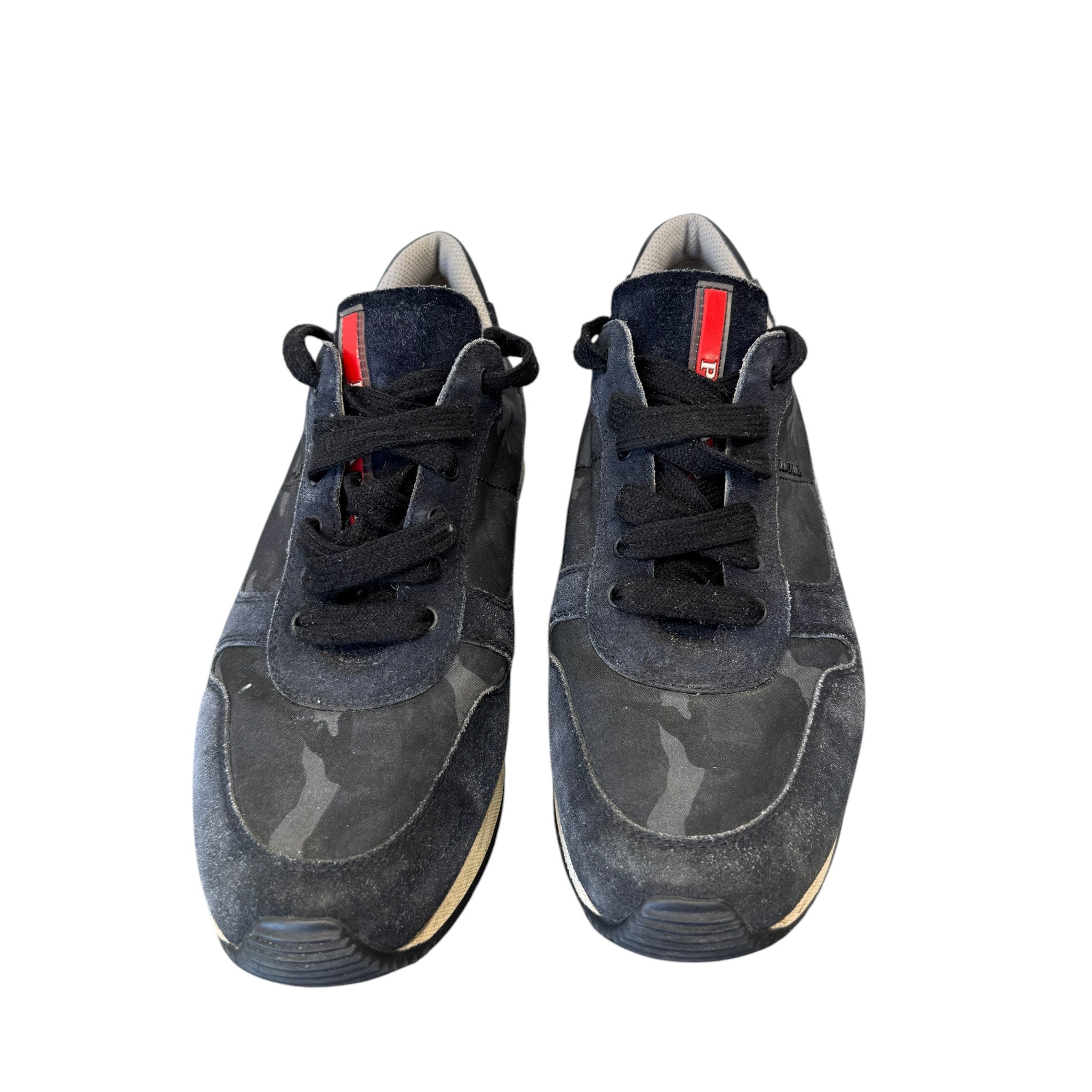 Men's Camo Runners Low Trainers Black Size EU 39 / UK 5