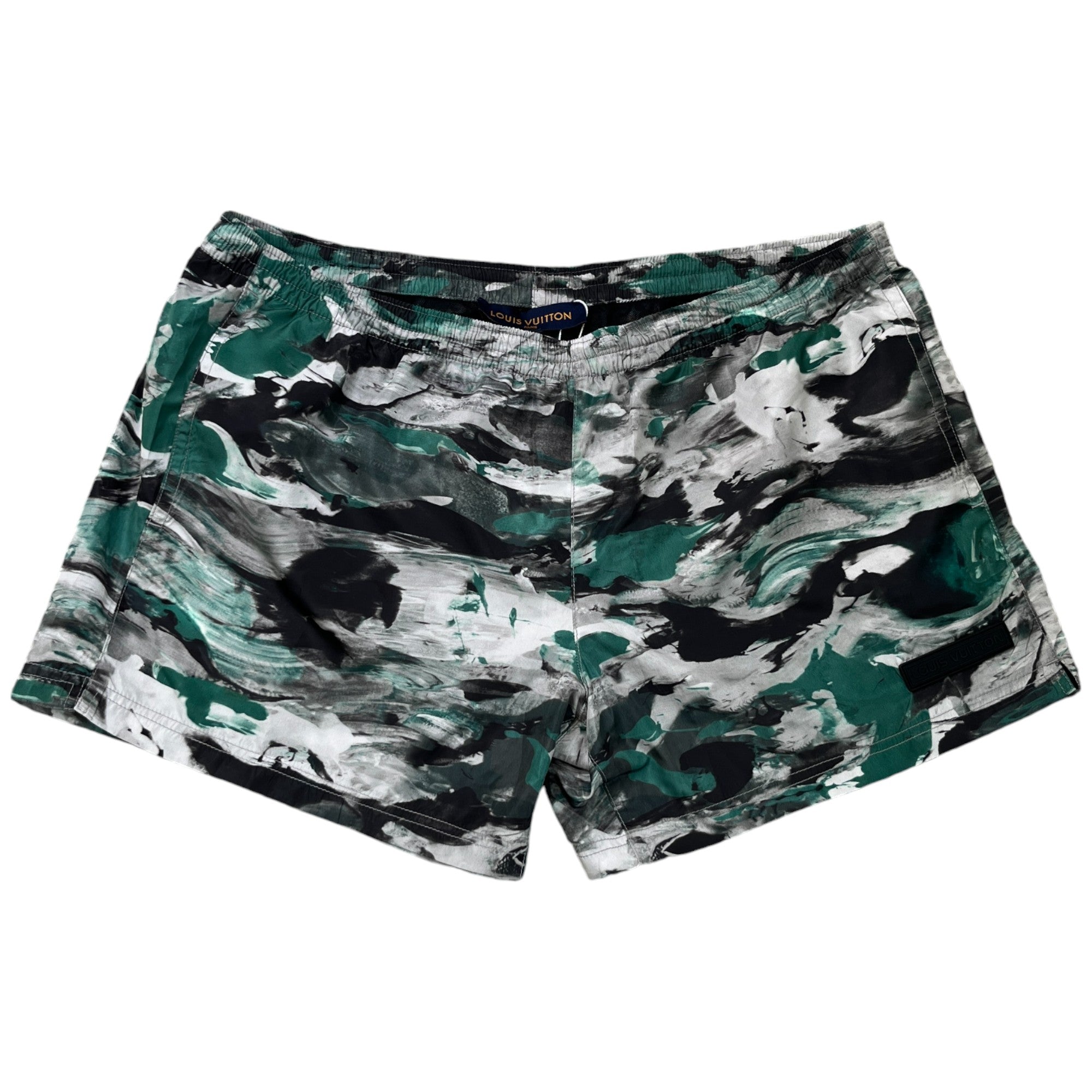 Men's Camoflage Swim Shorts Green Size XL