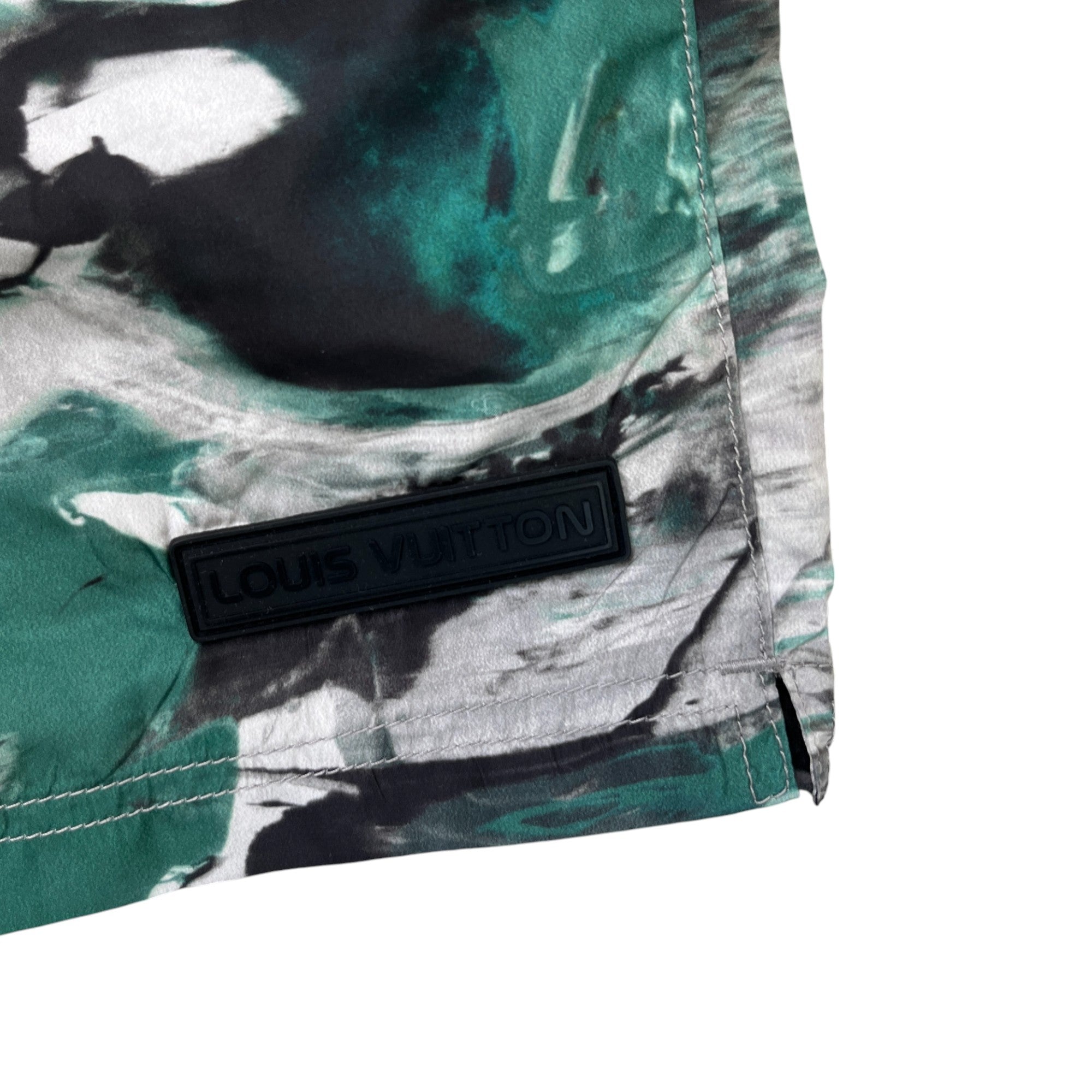 Men's Camoflage Swim Shorts Green Size XL