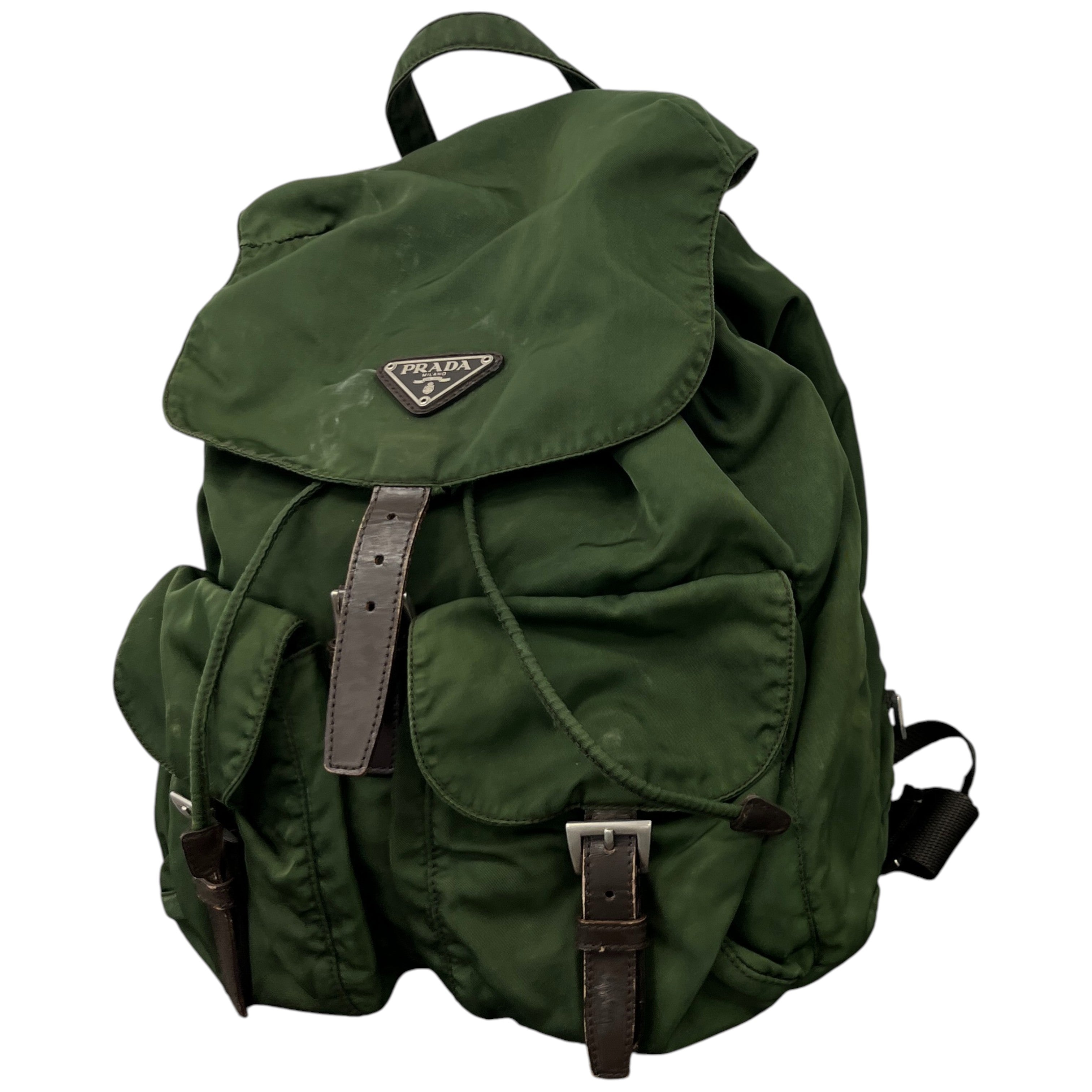 Women's Plaque Logo Backpack Khaki