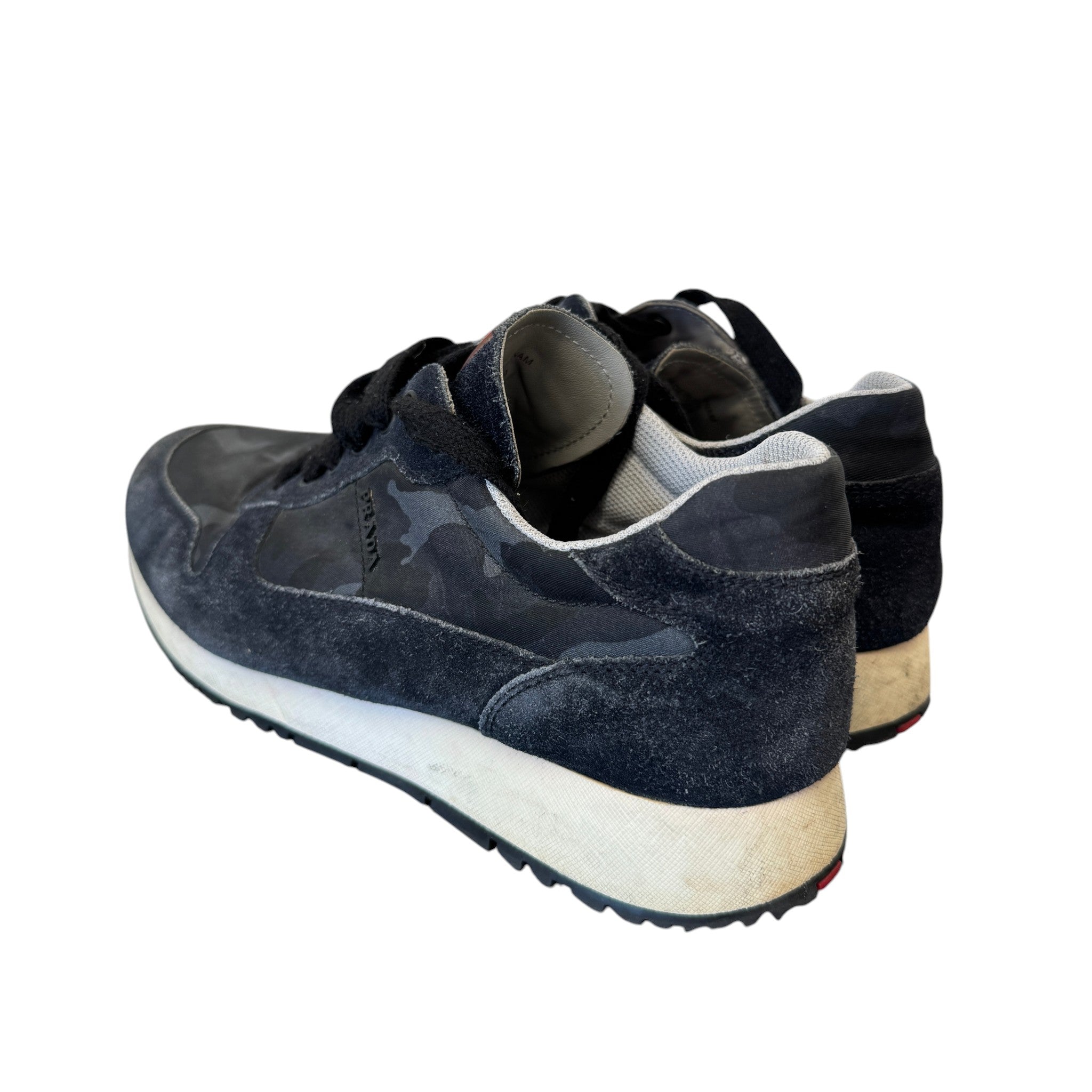 Men's Camo Runners Low Trainers Black Size EU 39 / UK 5