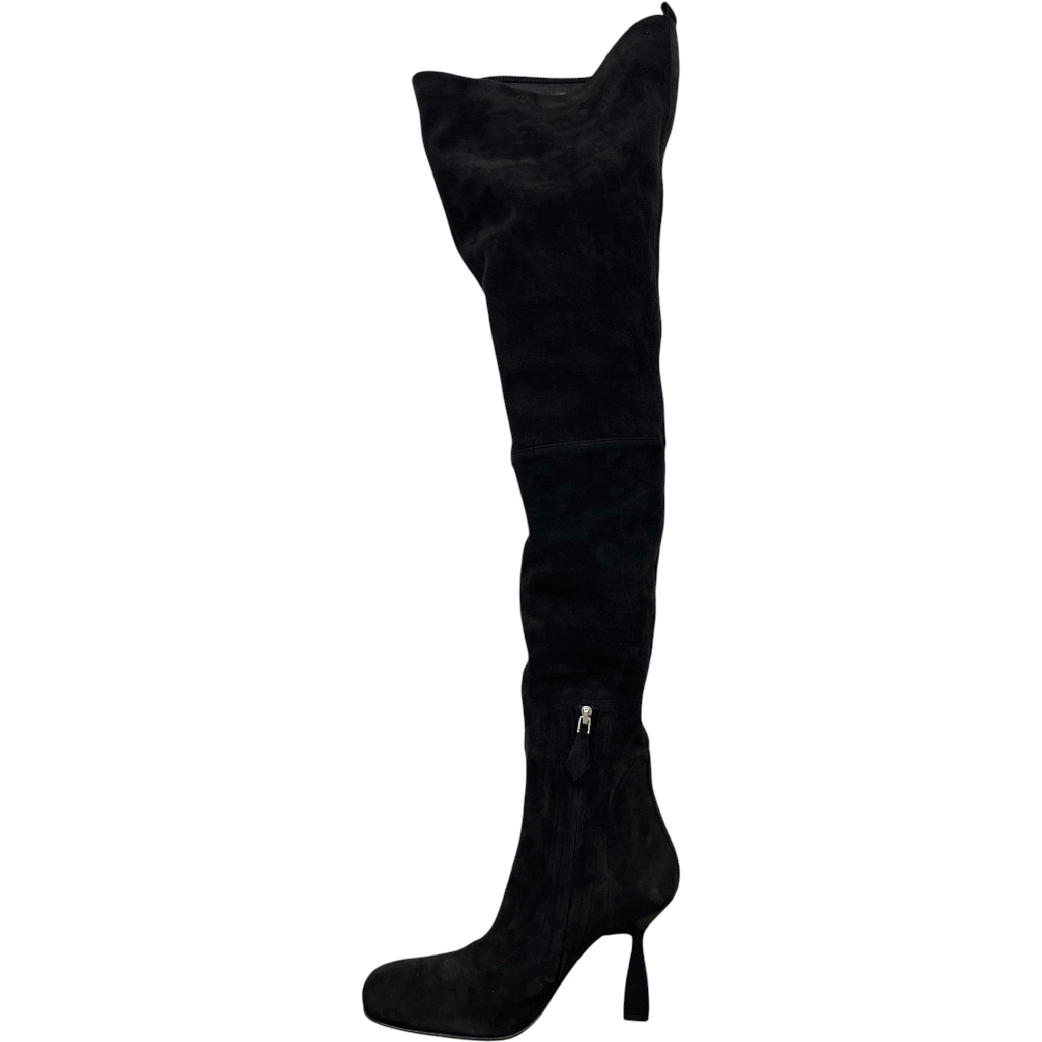 Women's Knee High Suede Boots Black Size EU 36.5 / UK 3.5