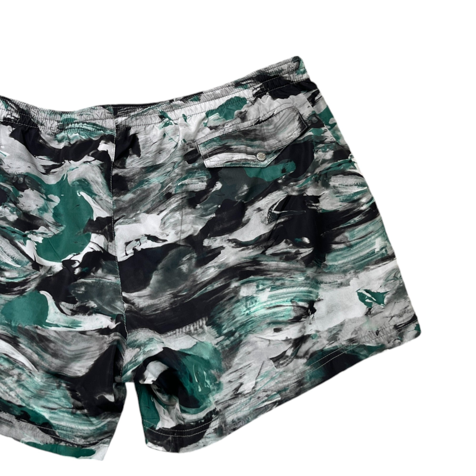 Men's Camoflage Swim Shorts Green Size XL