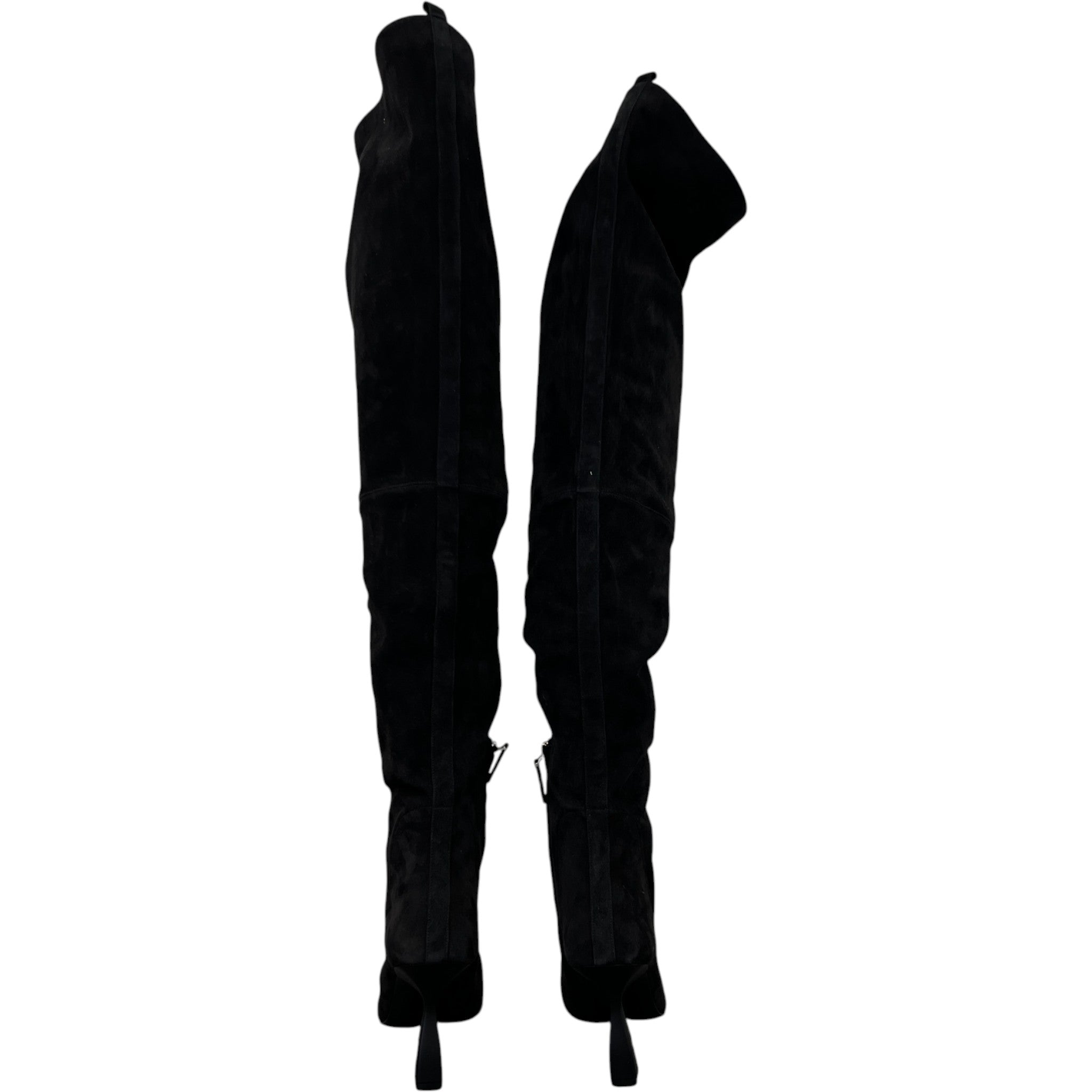 Women's Knee High Suede Boots Black Size EU 36.5 / UK 3.5