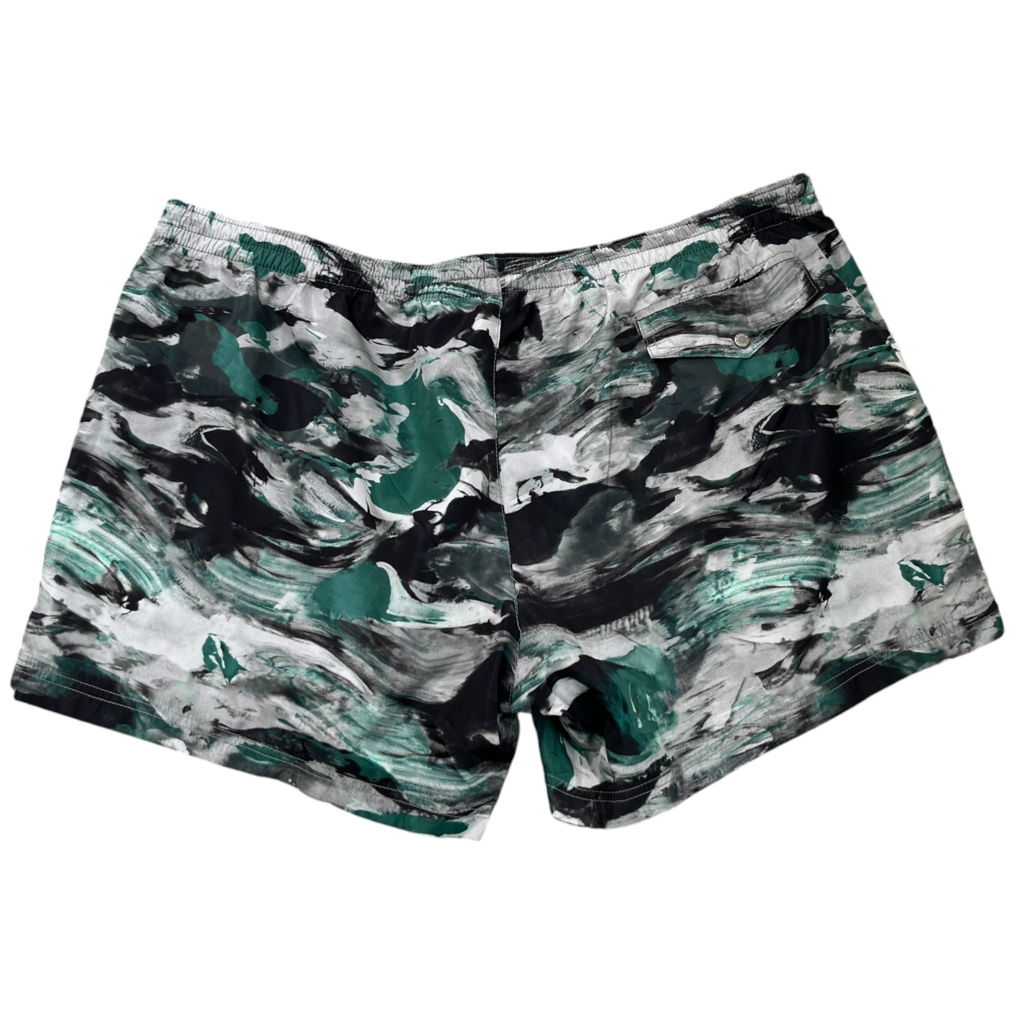 Men's Camoflage Swim Shorts Green Size XL