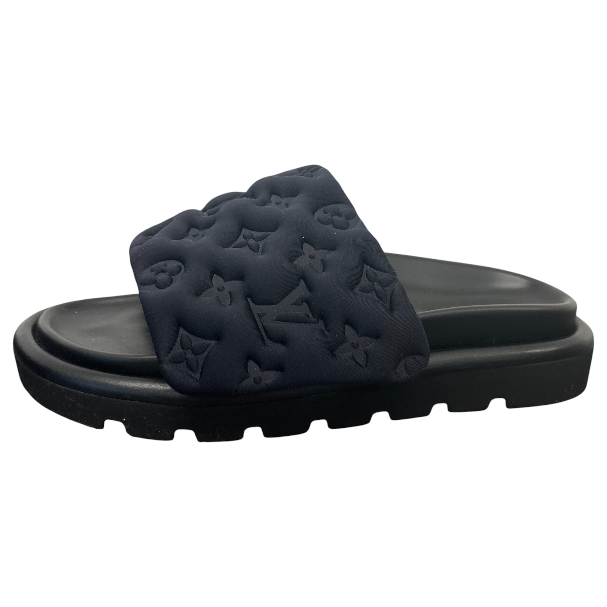 Women's Monogram Pool Pillow Mules Black Size EU 38 / UK 5