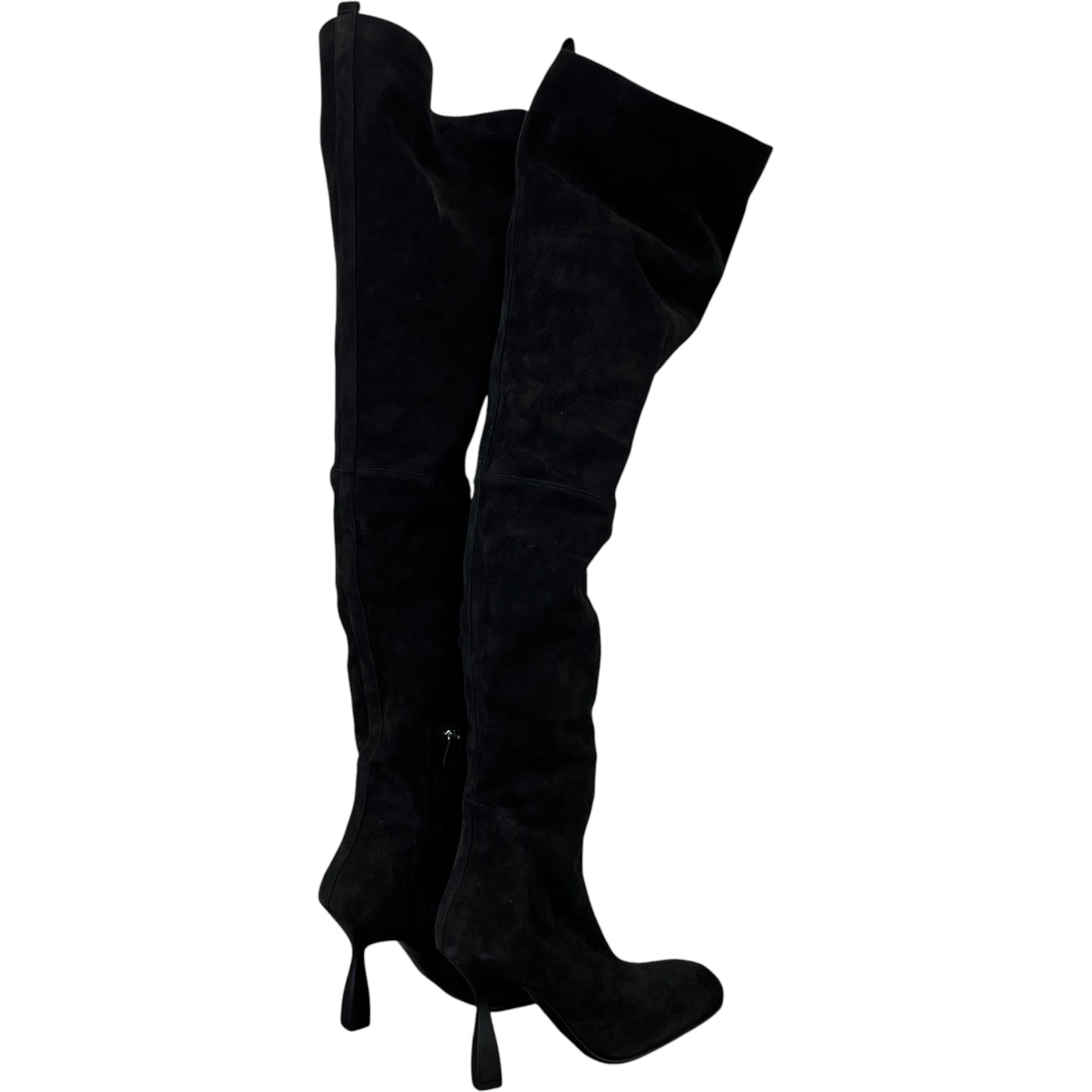 Women's Knee High Suede Boots Black Size EU 36.5 / UK 3.5