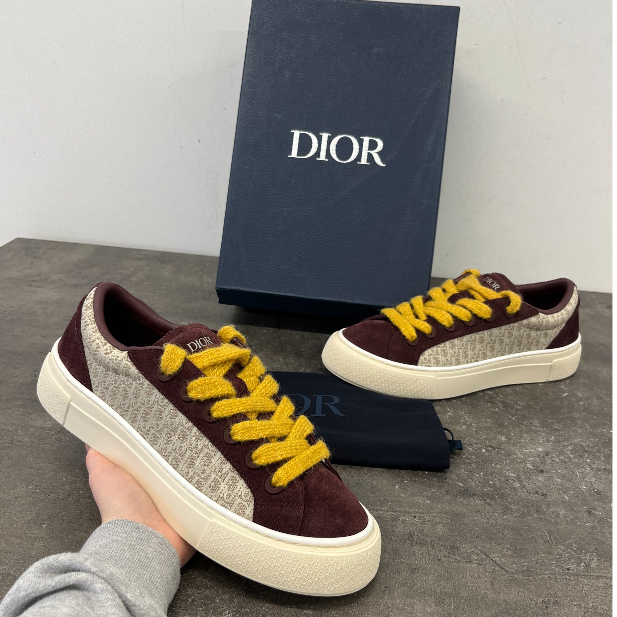 Men's B33 Low Trainers Burgundy Size EU 44 / UK 10