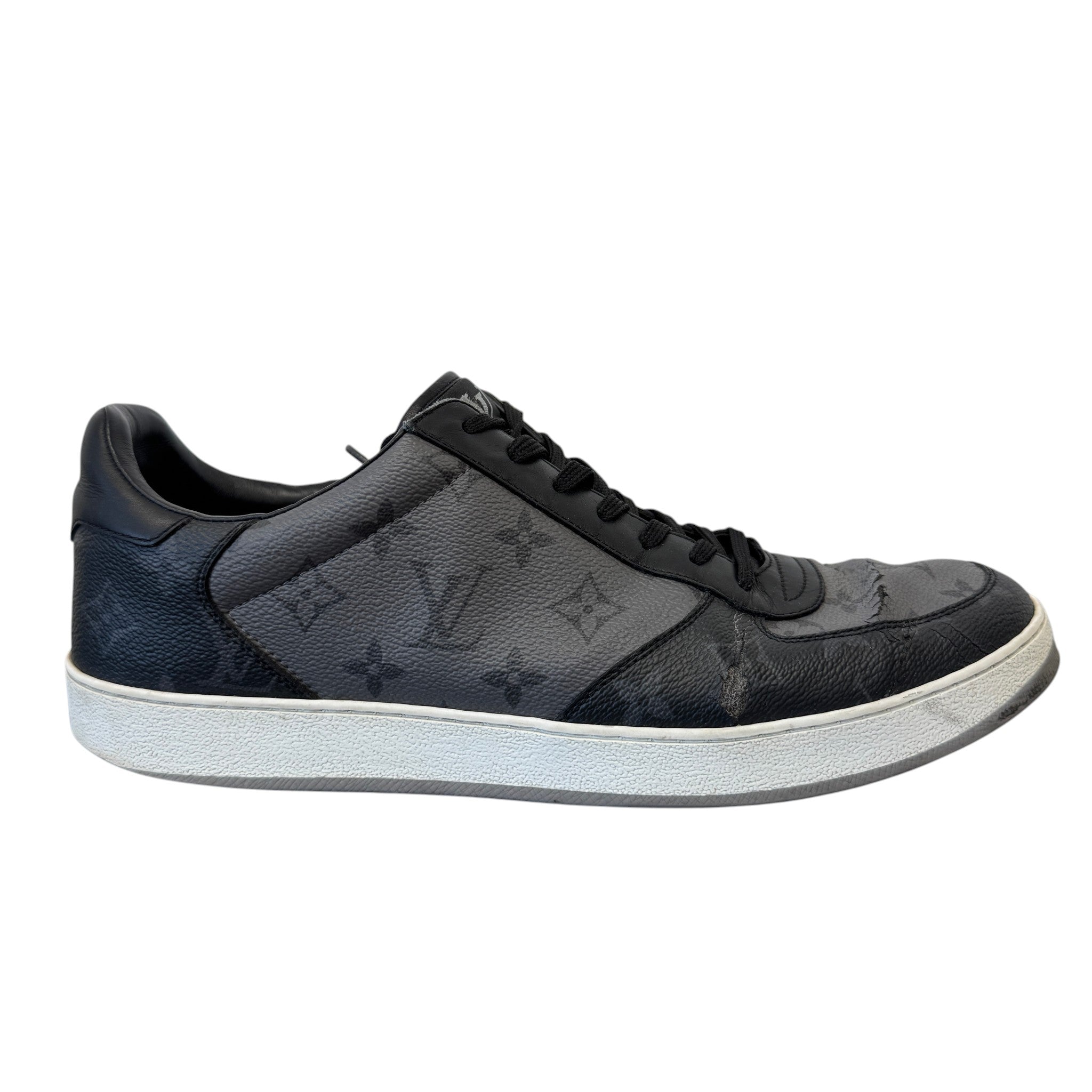 Men's Monogram Eclipse Rivoli Low Trainers Black Size EU 44 / UK 10