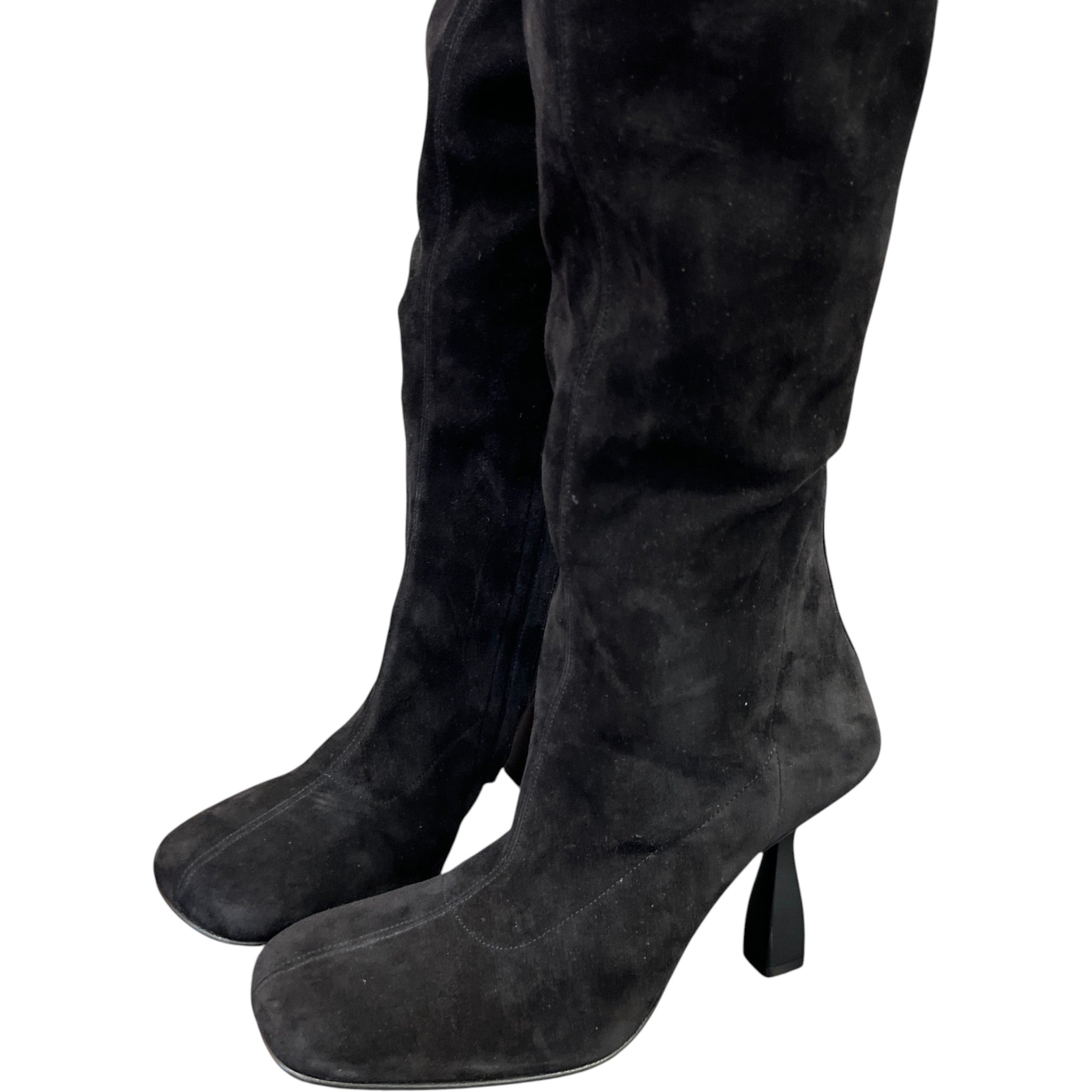 Women's Knee High Suede Boots Black Size EU 36.5 / UK 3.5