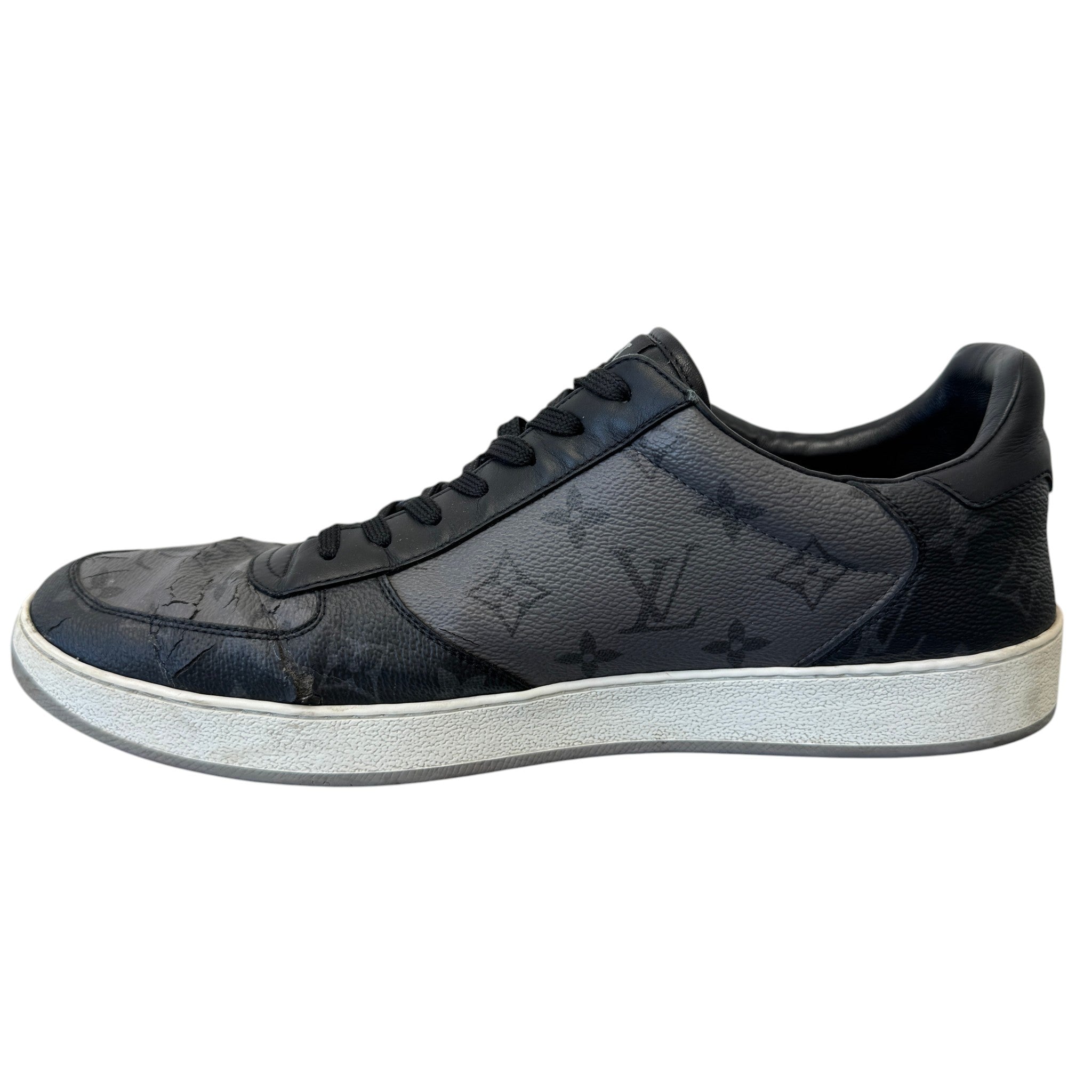Men's Monogram Eclipse Rivoli Low Trainers Black Size EU 44 / UK 10