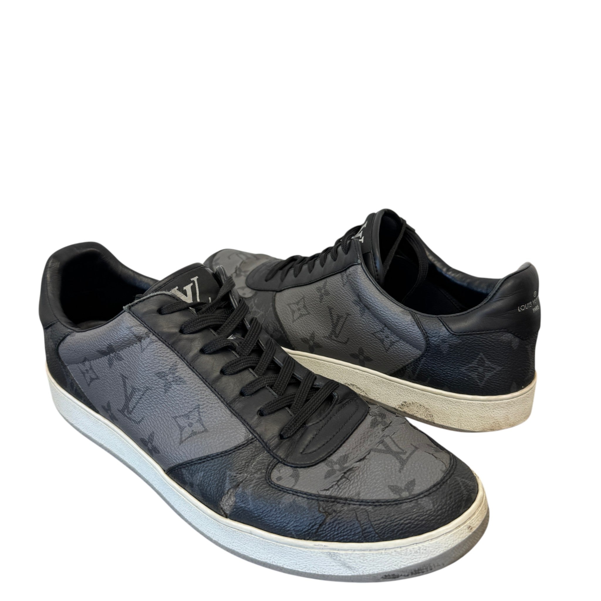 Men's Monogram Eclipse Rivoli Low Trainers Black Size EU 44 / UK 10