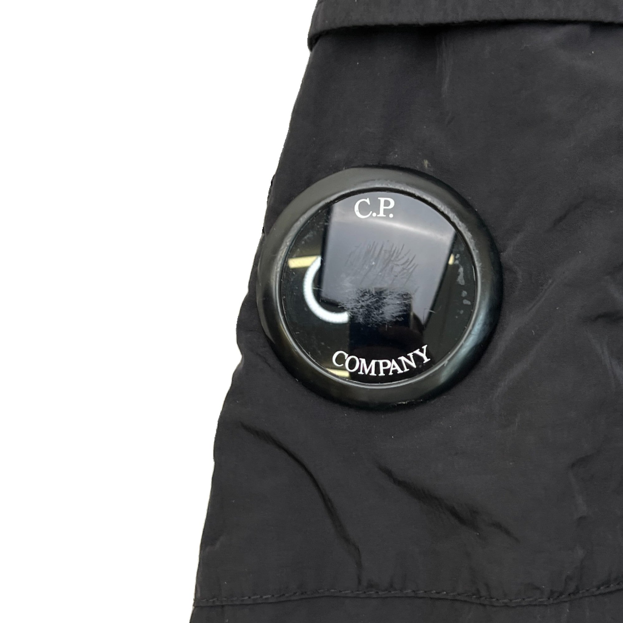 Men's Lens Logo Windbreaker Black Size S