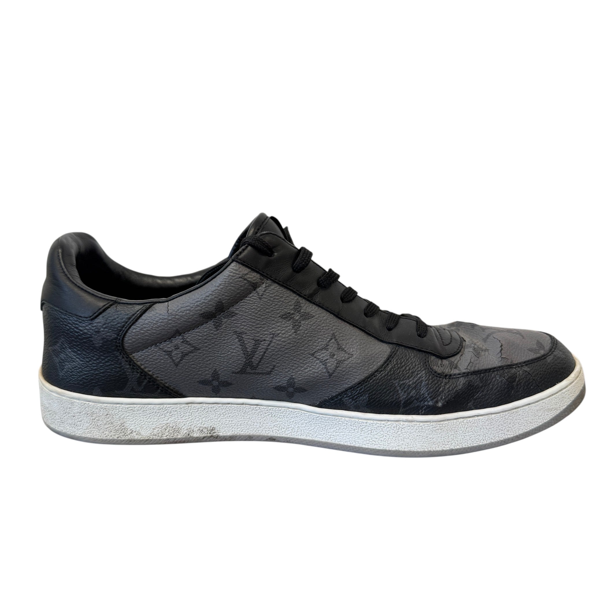 Men's Monogram Eclipse Rivoli Low Trainers Black Size EU 44 / UK 10