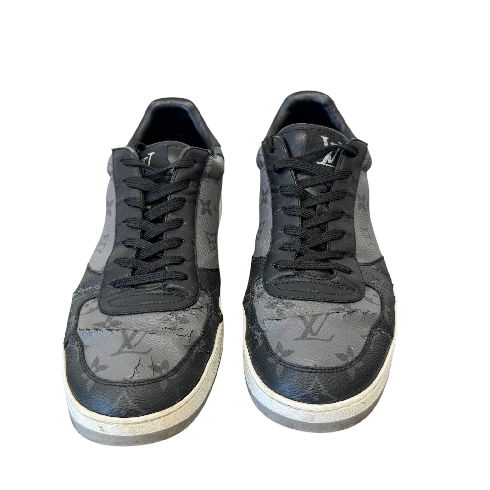 Men's Monogram Eclipse Rivoli Low Trainers Black Size EU 44 / UK 10