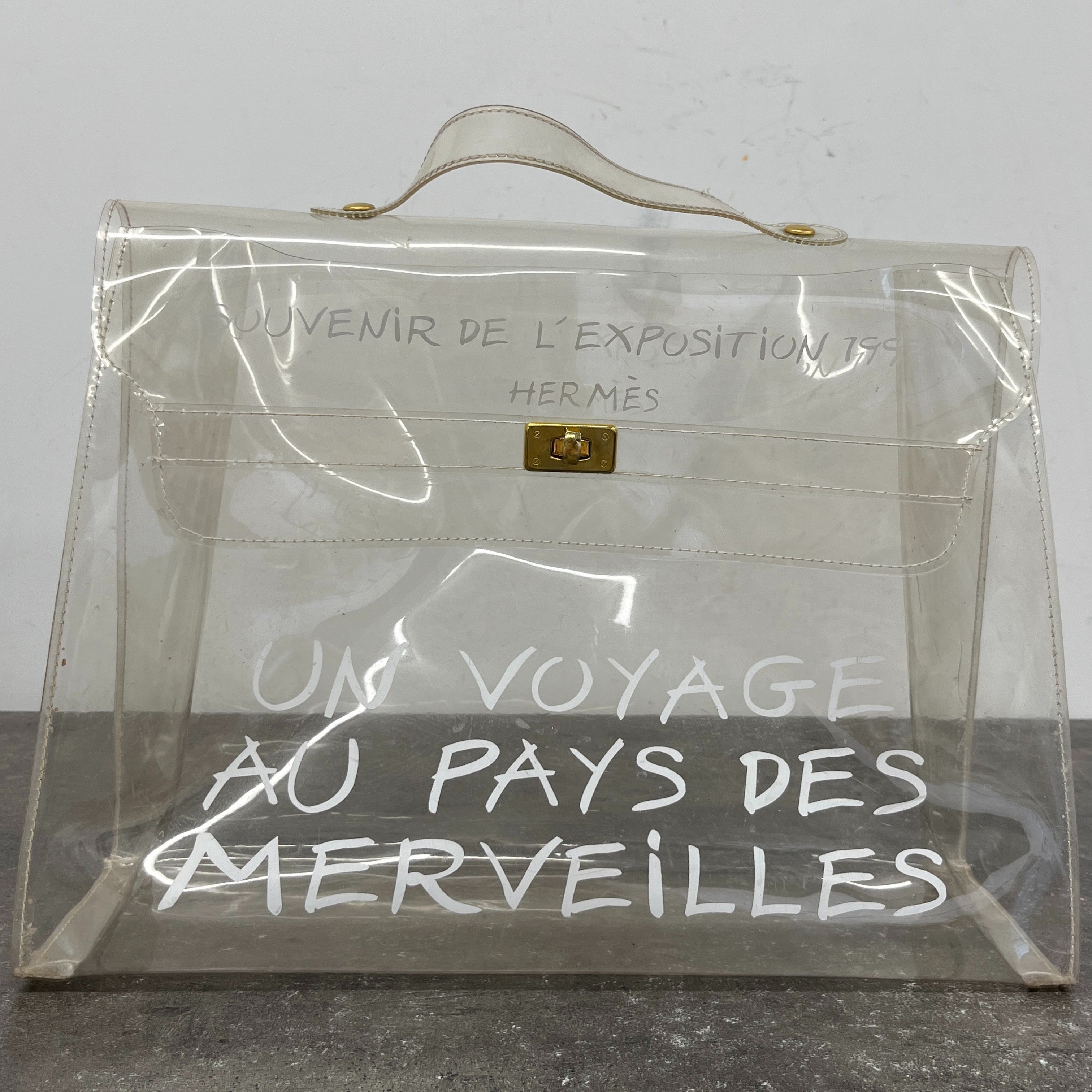 Women's Vinyl Kelly Souvenir De L'Exposition 1997 Bag White