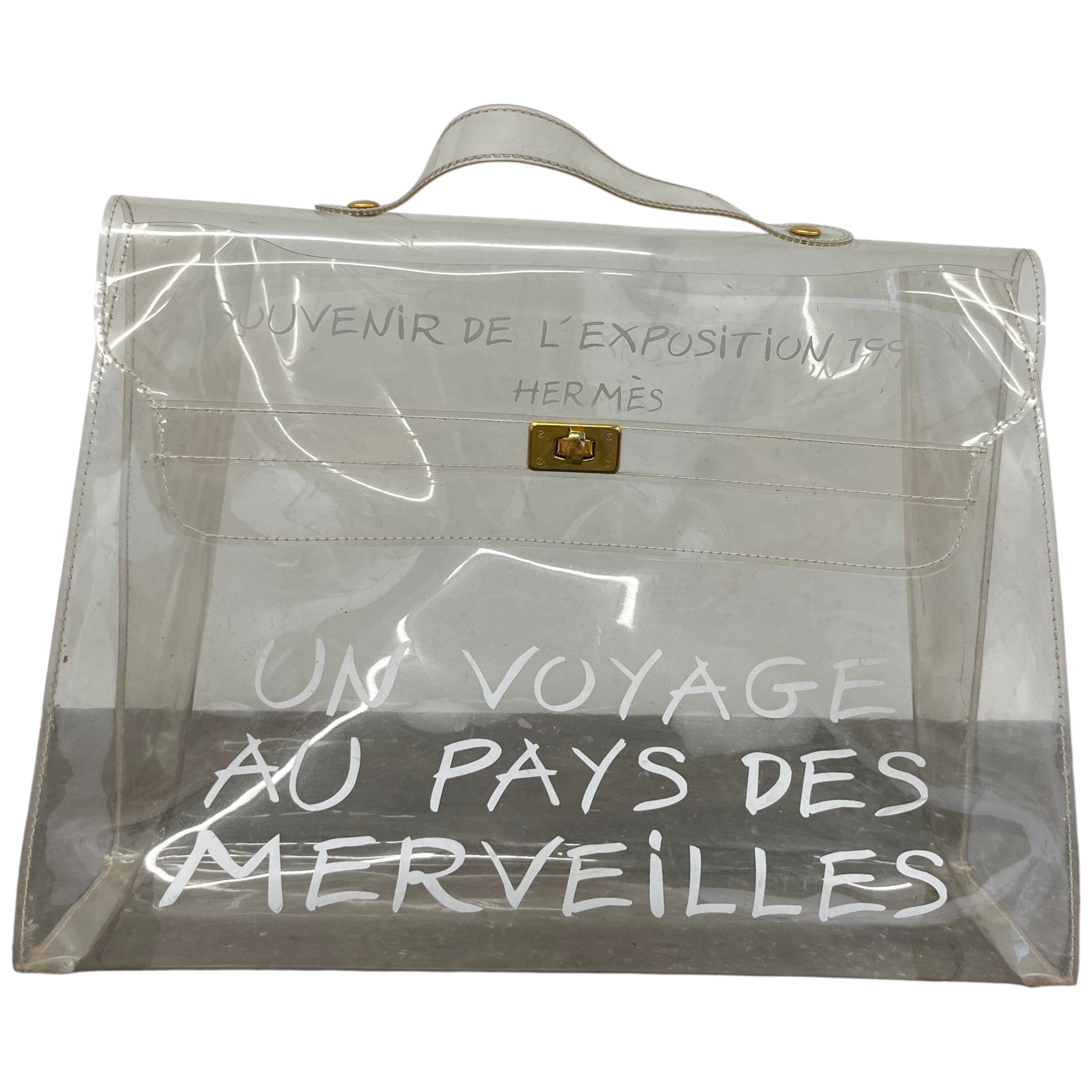 Women's Vinyl Kelly Souvenir De L'Exposition 1997 Bag White