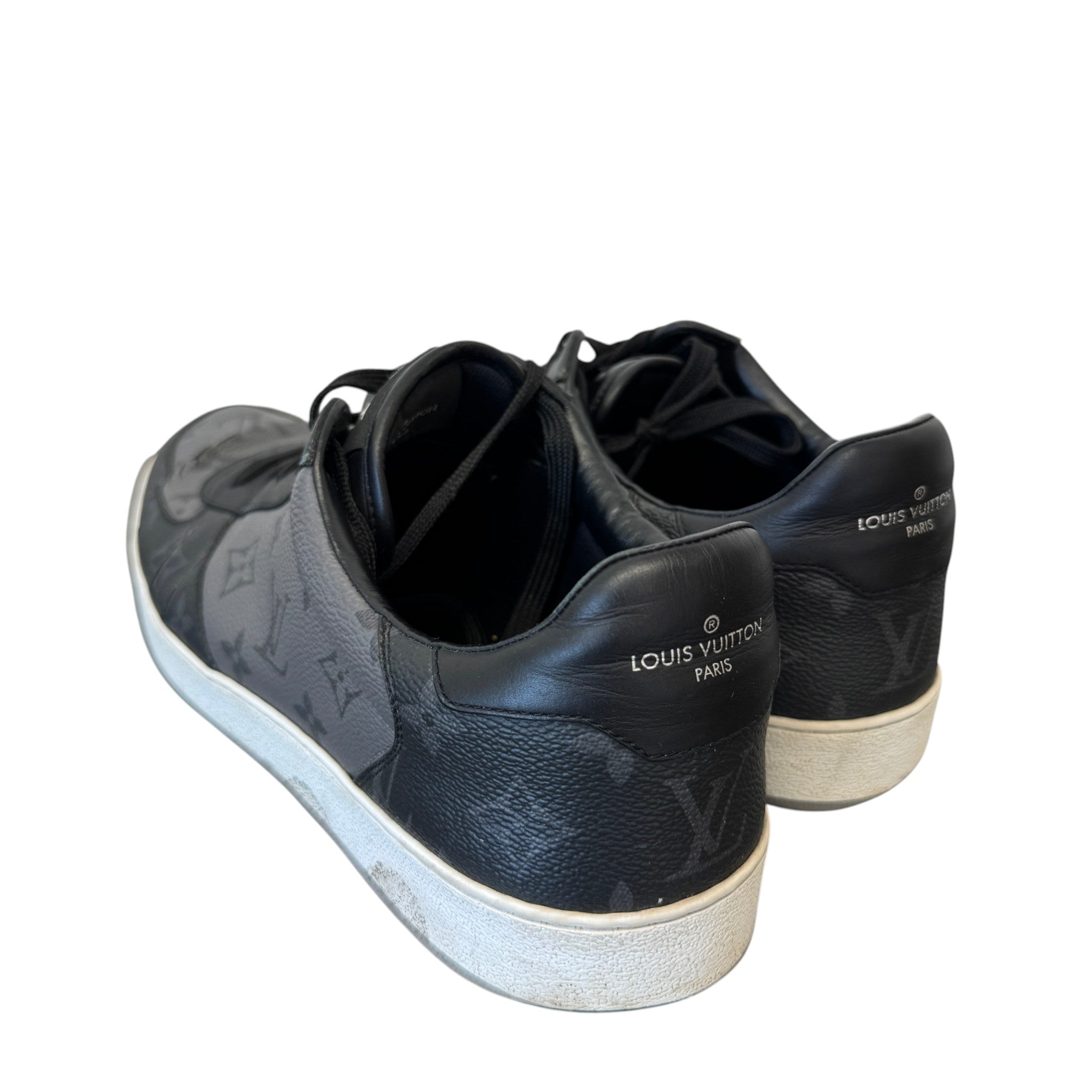 Men's Monogram Eclipse Rivoli Low Trainers Black Size EU 44 / UK 10