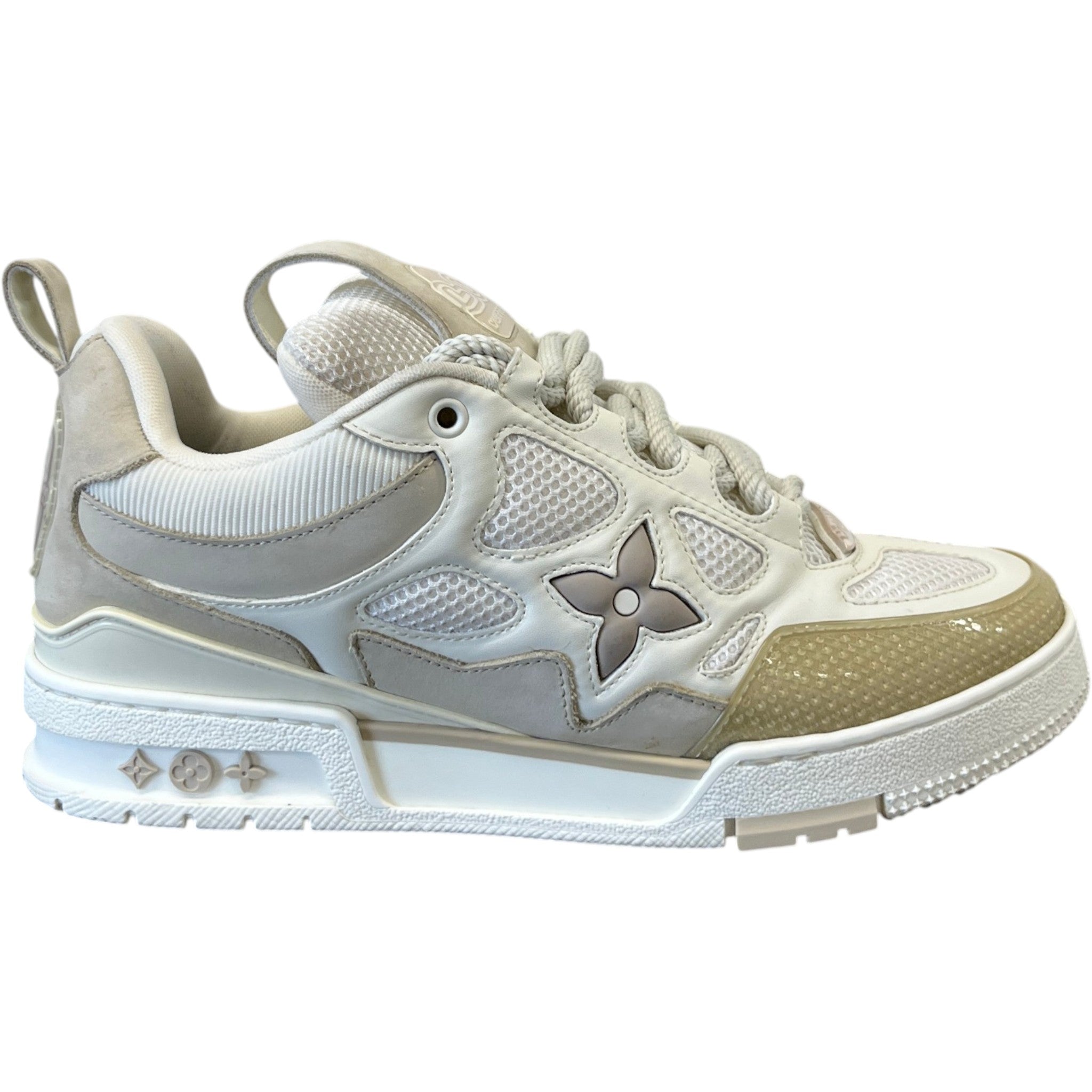 Men's Lv Skate Low Trainers Beige Size EU 41 / UK 7