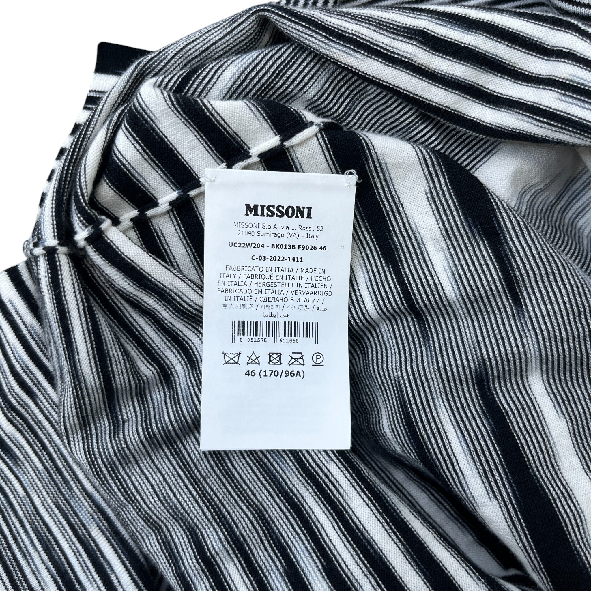 Men's Space Dye T-Shirt Black Size IT 46 / UK S