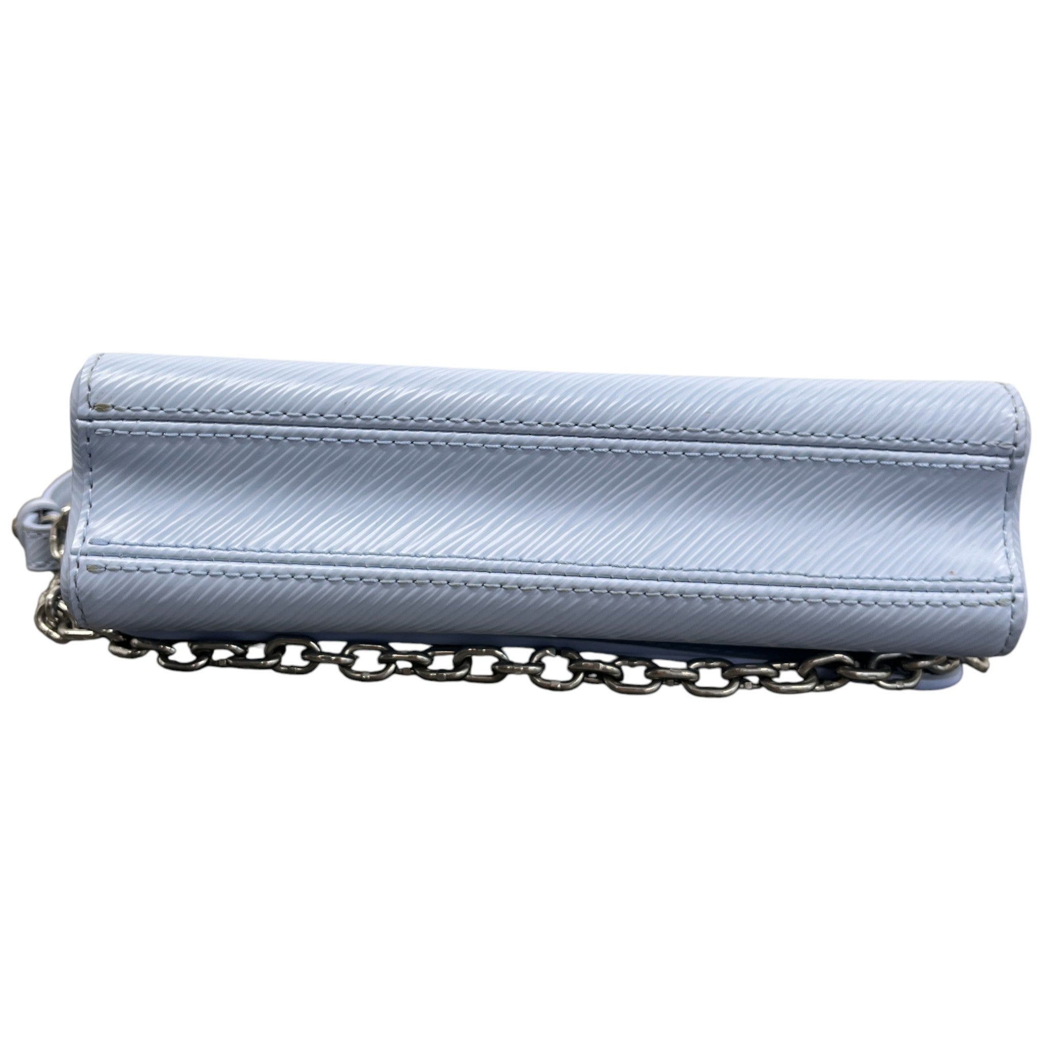 Women's Epi Leather Twist Lock Shoulder Bag Blue