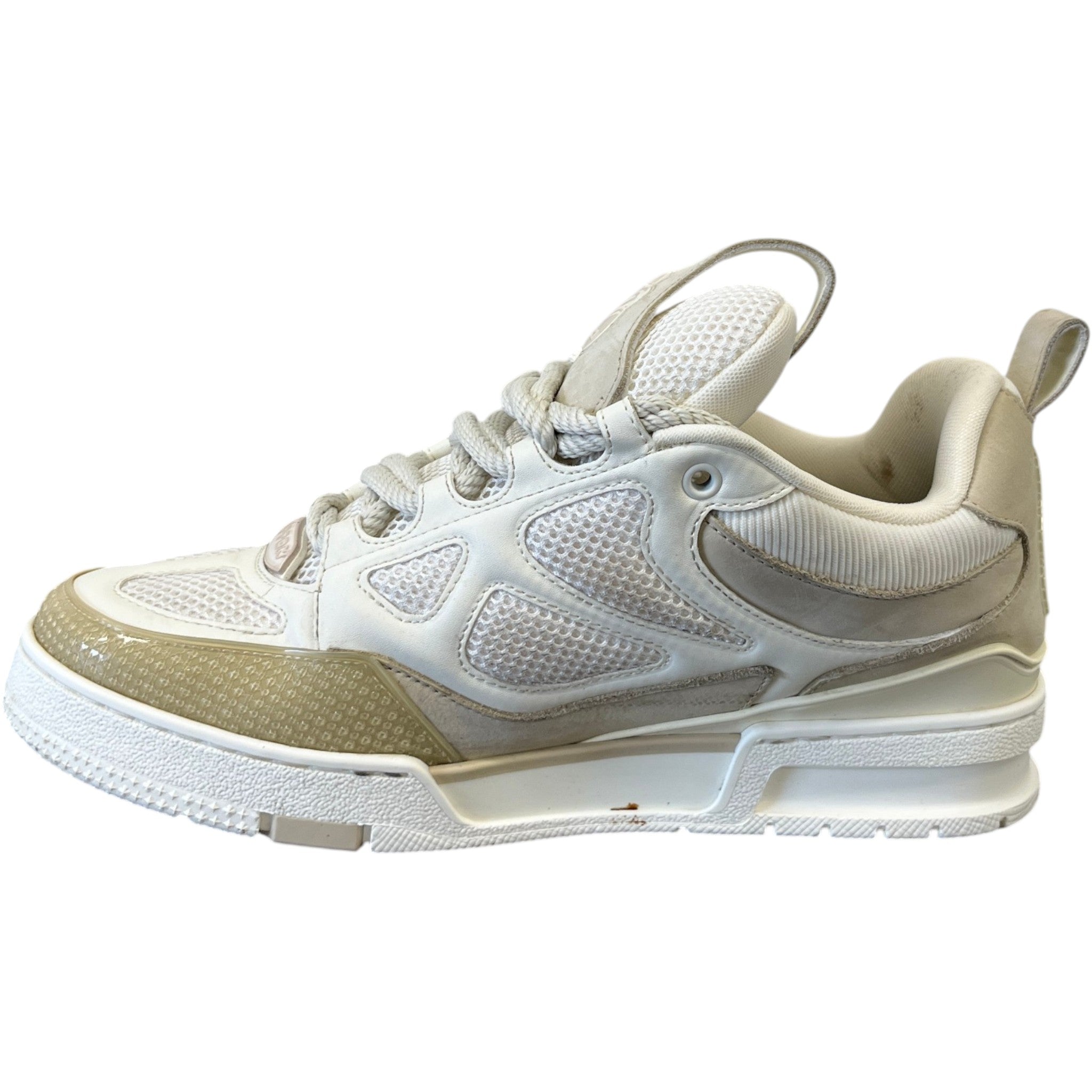 Men's Lv Skate Low Trainers Beige Size EU 41 / UK 7