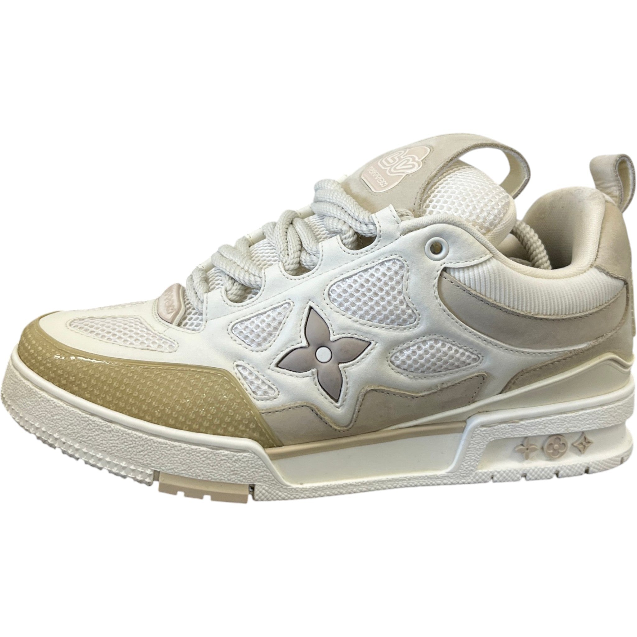 Men's Lv Skate Low Trainers Beige Size EU 41 / UK 7
