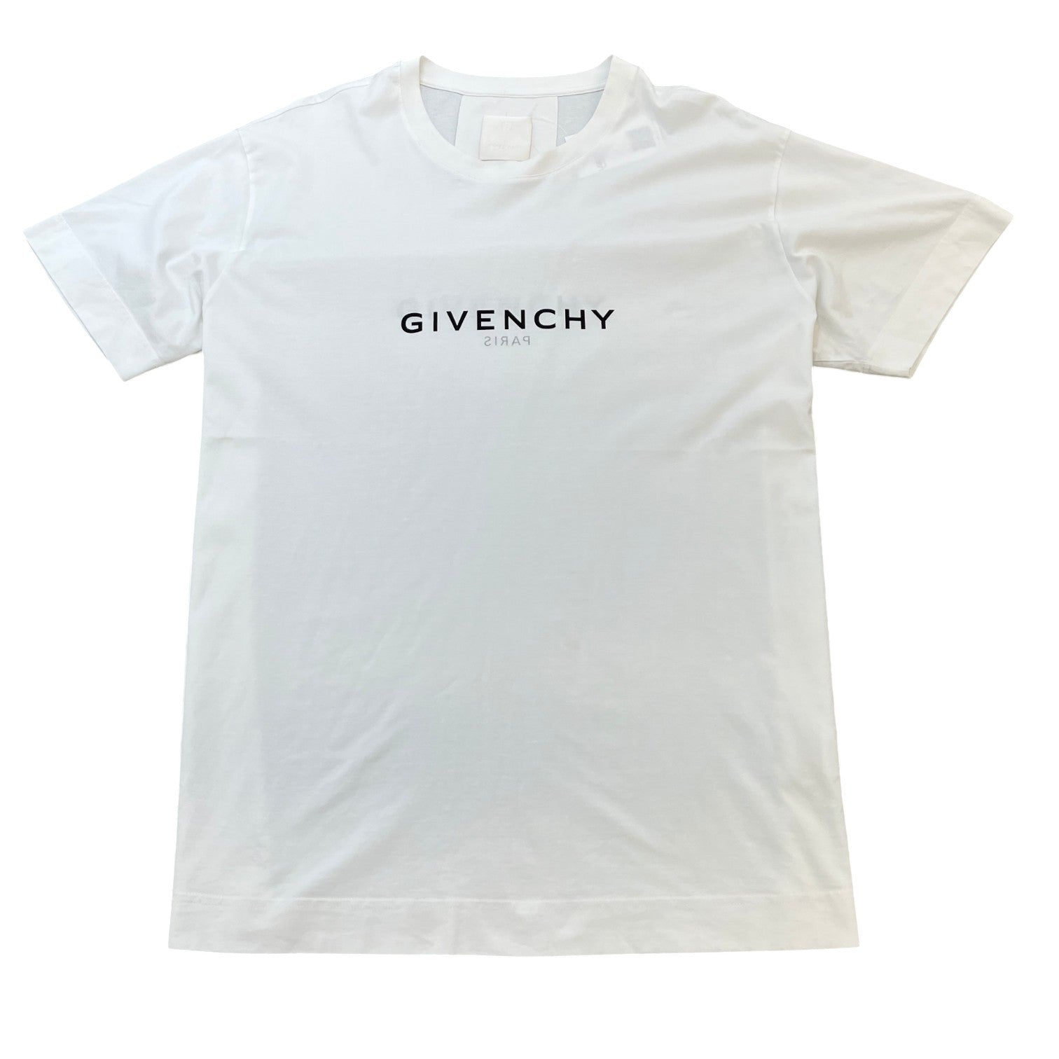 Men's Logo Print T-Shirt White Size XXL