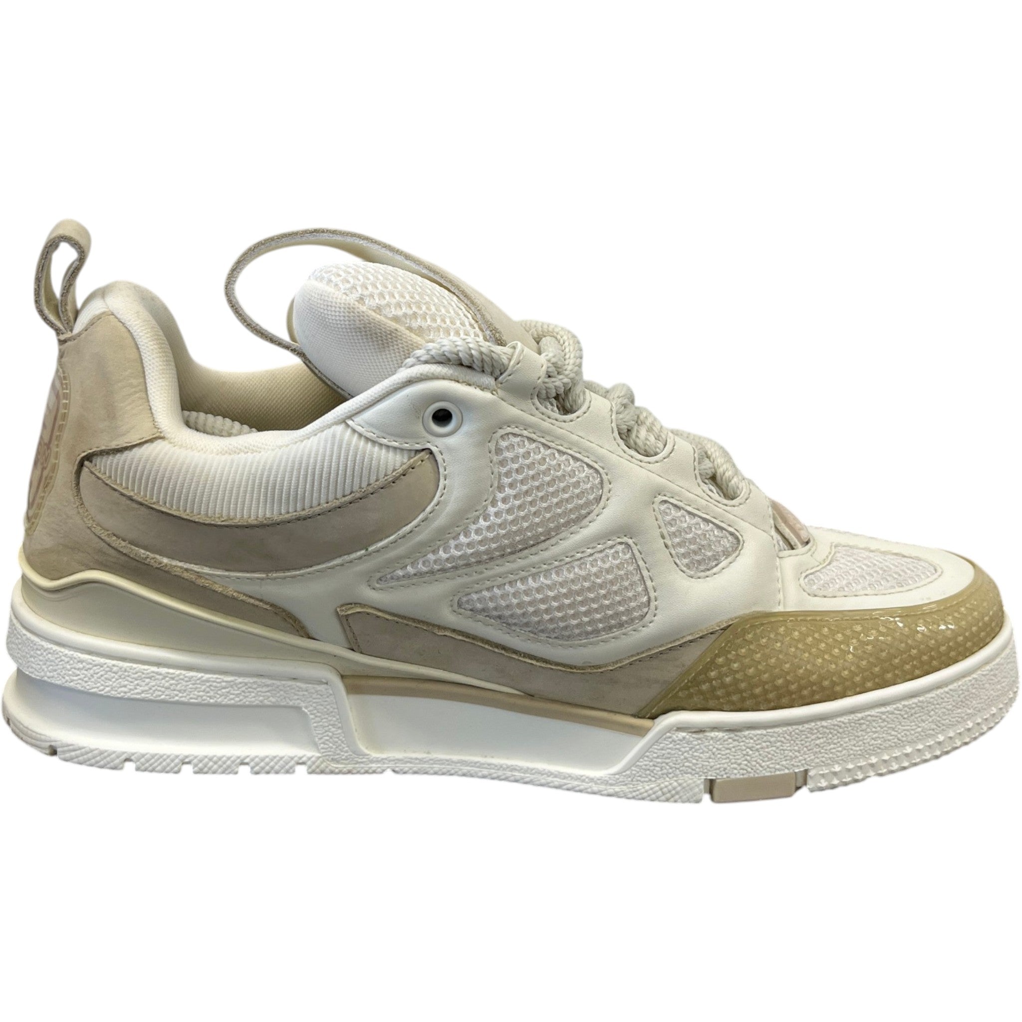 Men's Lv Skate Low Trainers Beige Size EU 41 / UK 7