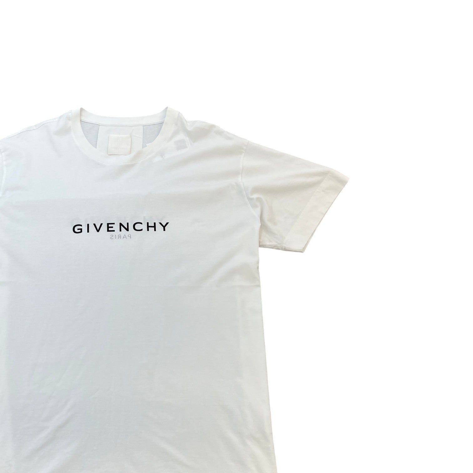 Men's Logo Print T-Shirt White Size XXL